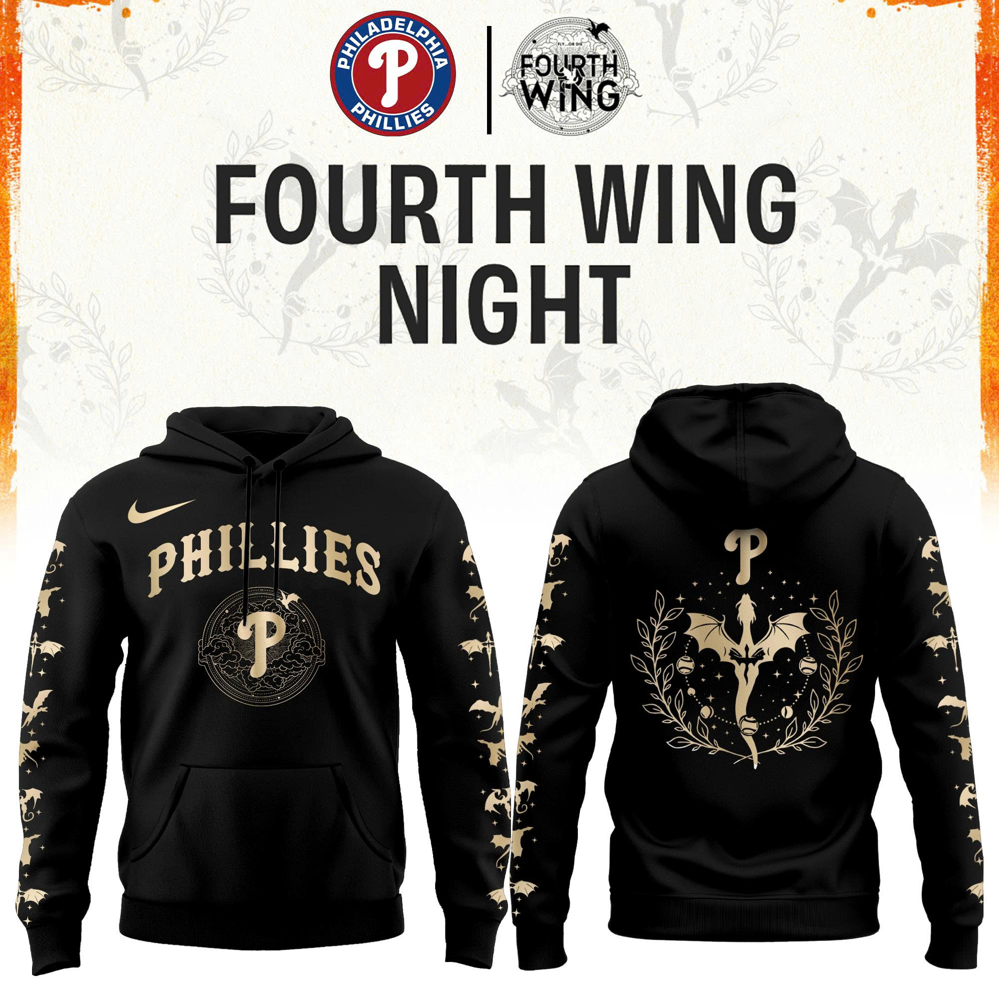Philadelphia Phillies Fourth Wings Night Limited Edition Hoodie| Cap | Jogger