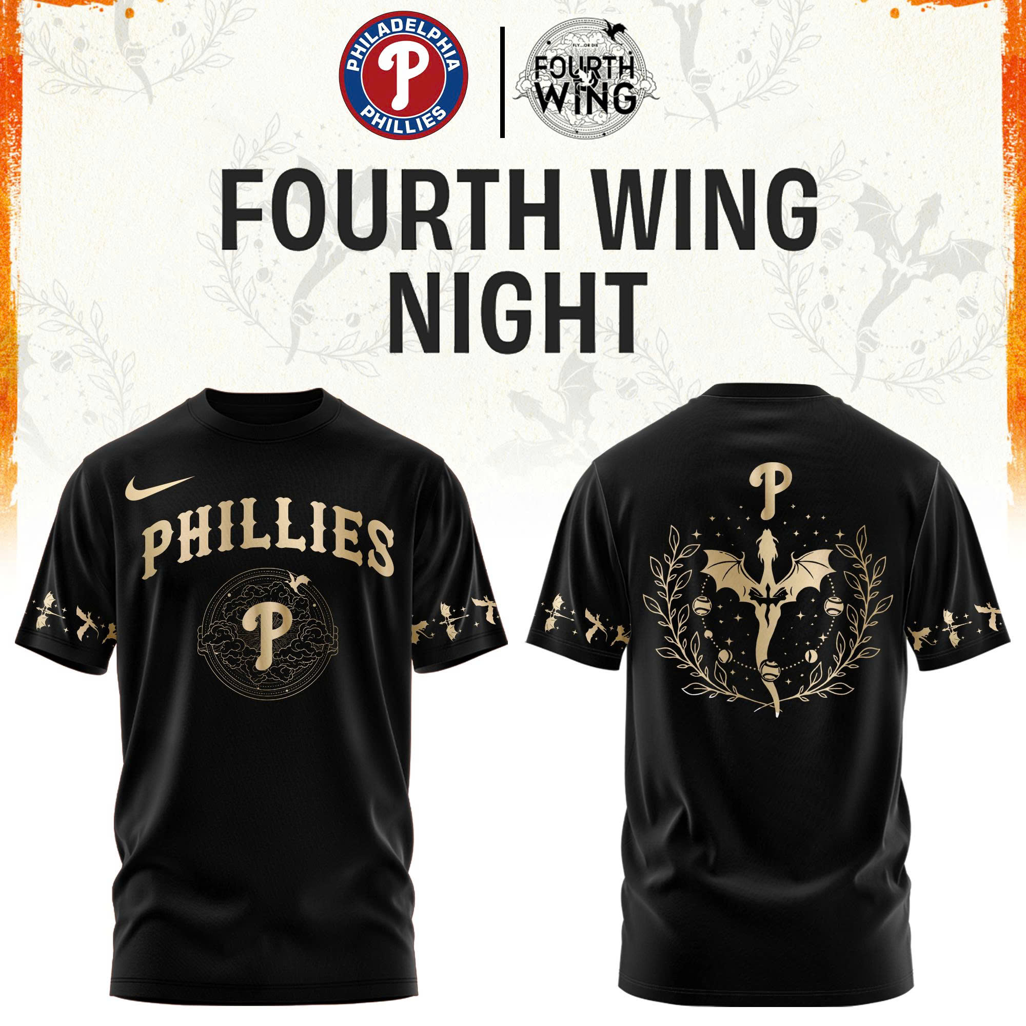 Philadelphia Phillies Fourth Wings Night Limited Edition Tshirt | Cap | Jogger