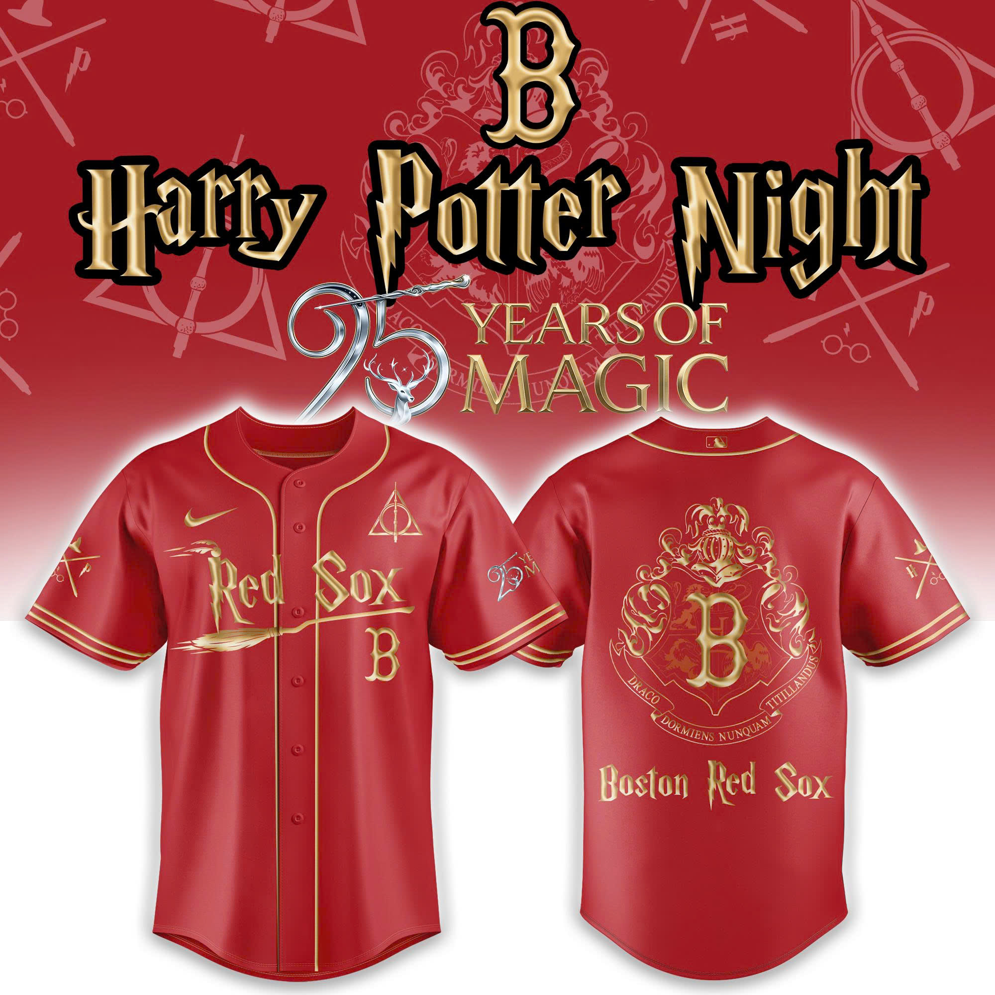 Boston Red Sox Harry Potter 2026 Limited Edition Jersey| Jogger | Cap