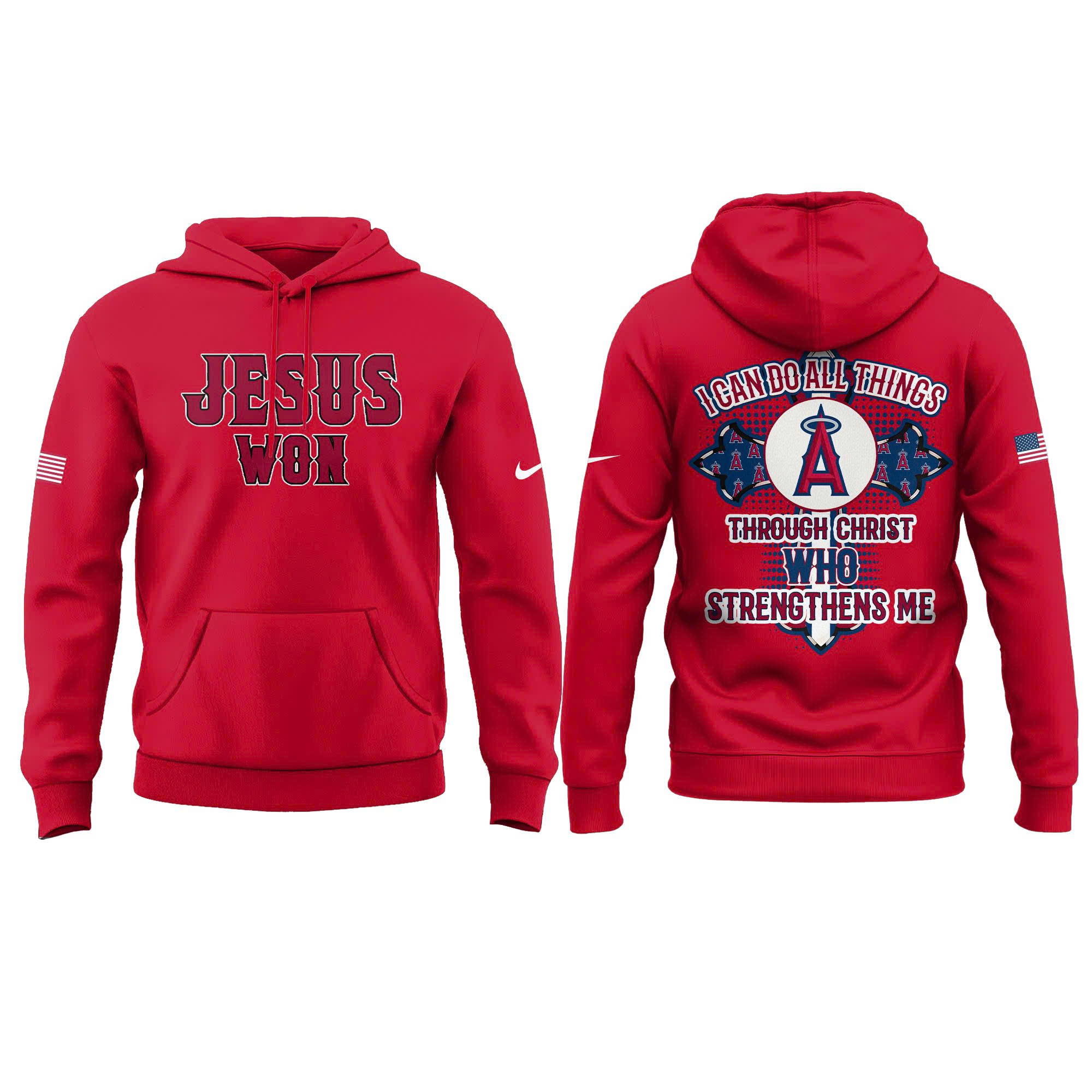 Los Angeles Angels Jesus Won Tshirt | Jogger | Cap V3 - Image 2