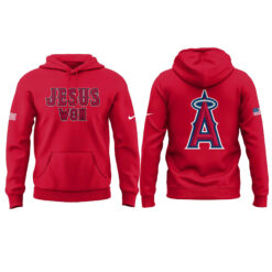 Alternative view of Los Angeles Angels Jesus Won Tshirt | Jogger | Cap