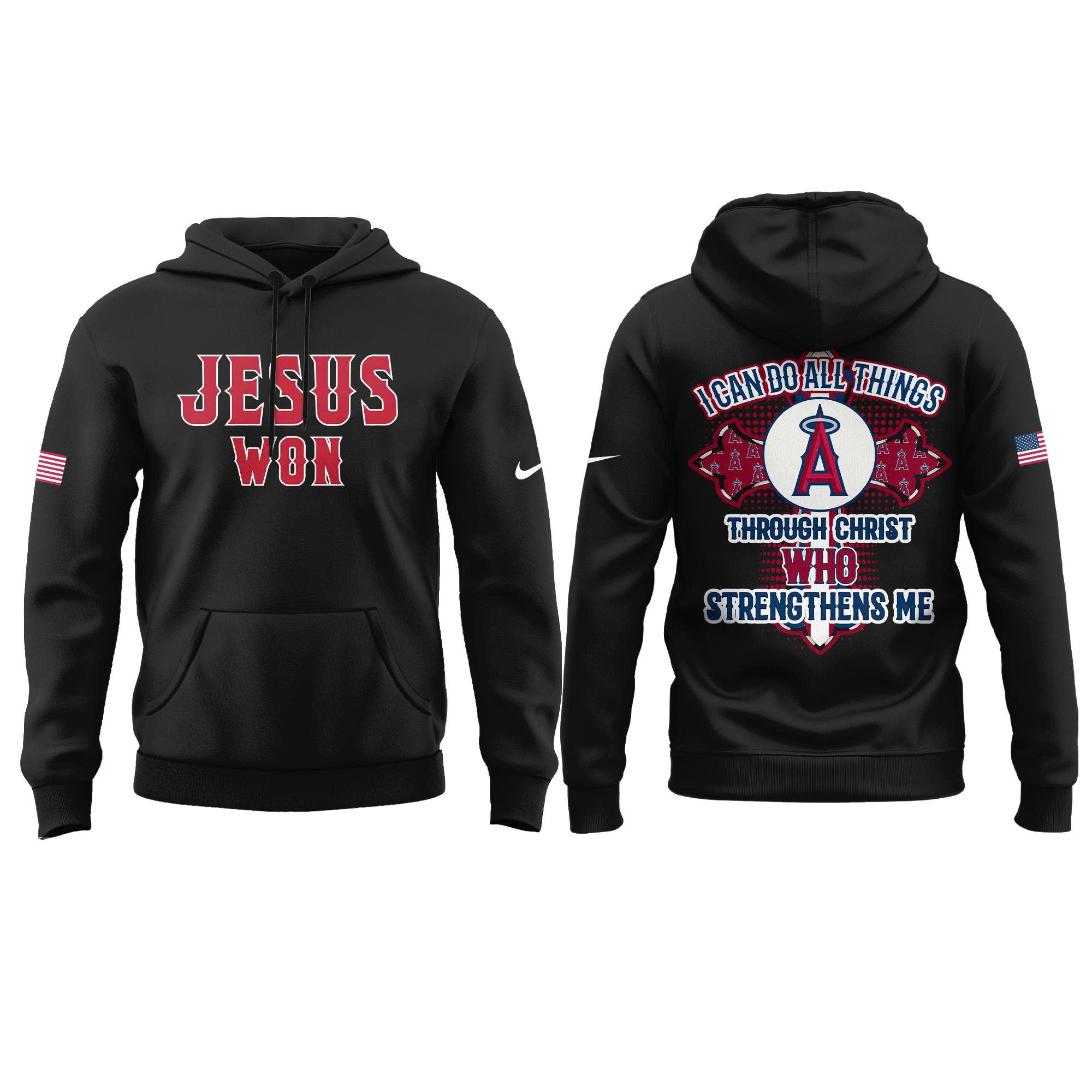 Los Angeles Angels Jesus Won Tshirt | Jogger | Cap V3 - Image 2