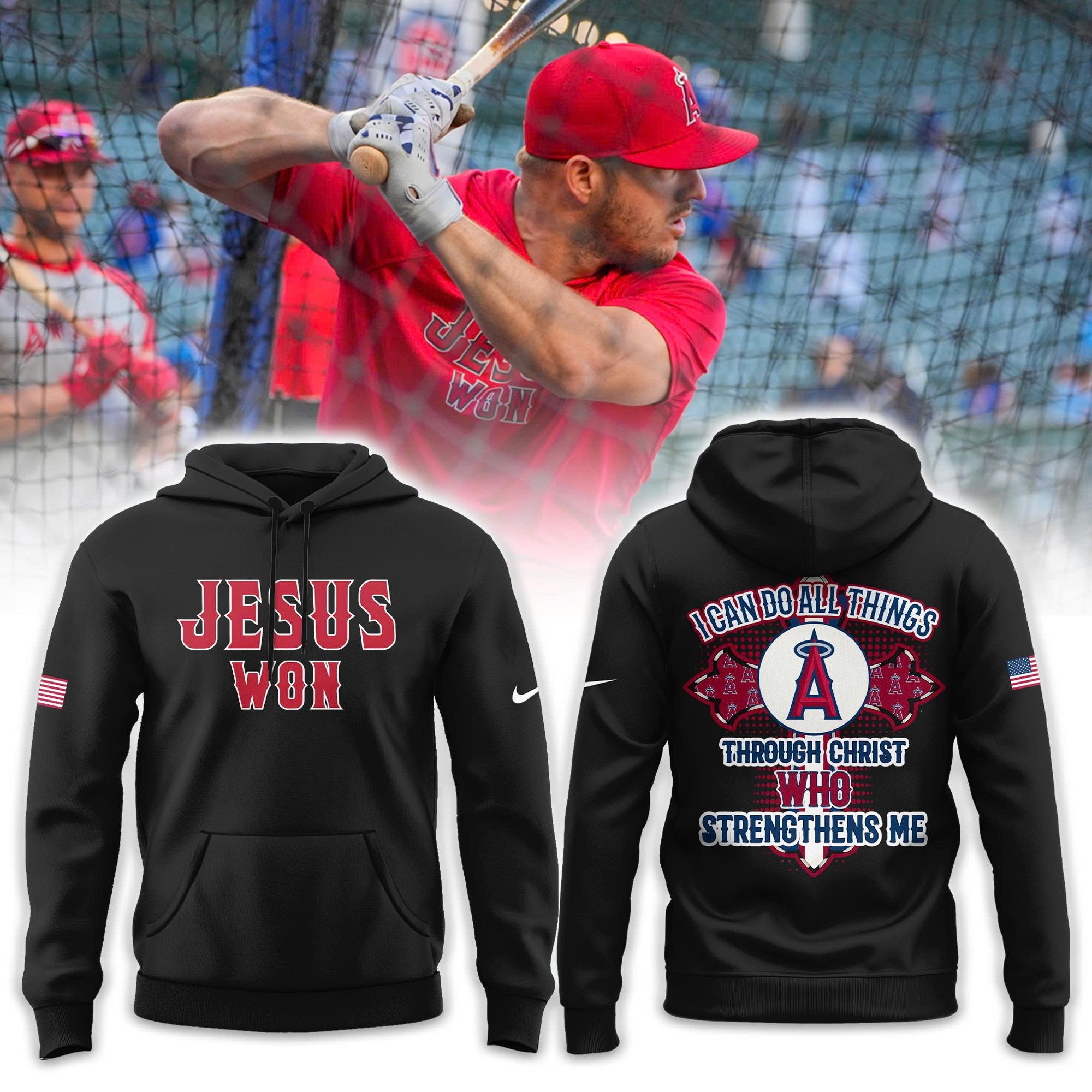 Los Angeles Angels Jesus Won Tshirt | Jogger | Cap V3