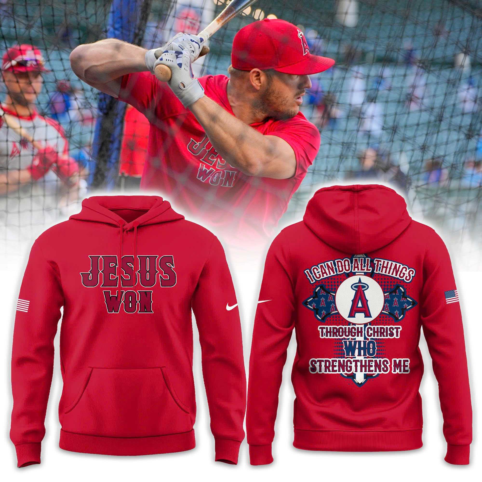 Los Angeles Angels Jesus Won Tshirt | Jogger | Cap V3