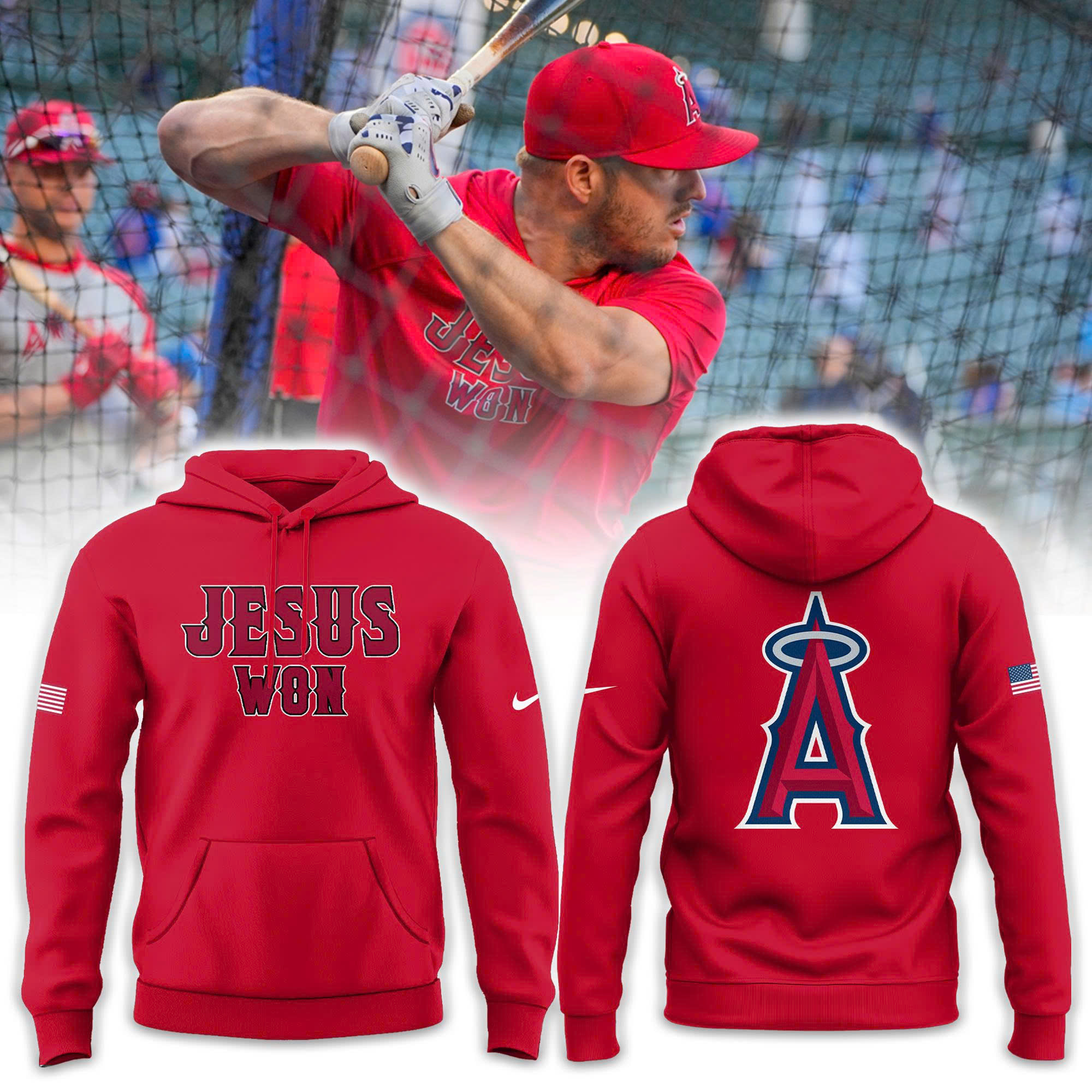 Los Angeles Angels Jesus Won Tshirt | Jogger | Cap