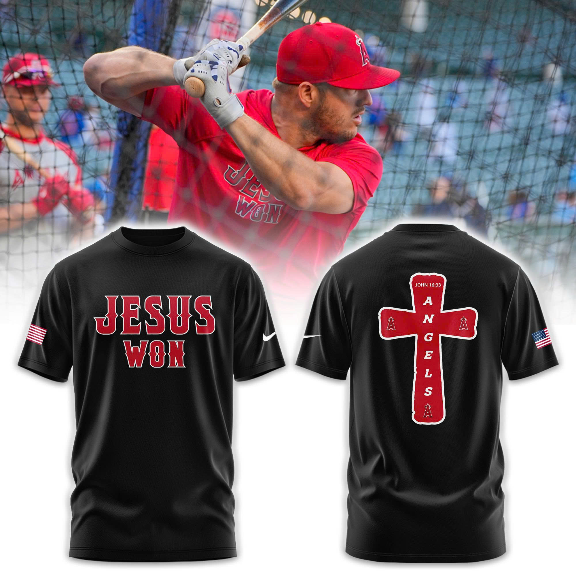 Los Angeles Angels Jesus Won Tshirt | Jogger | Cap V2