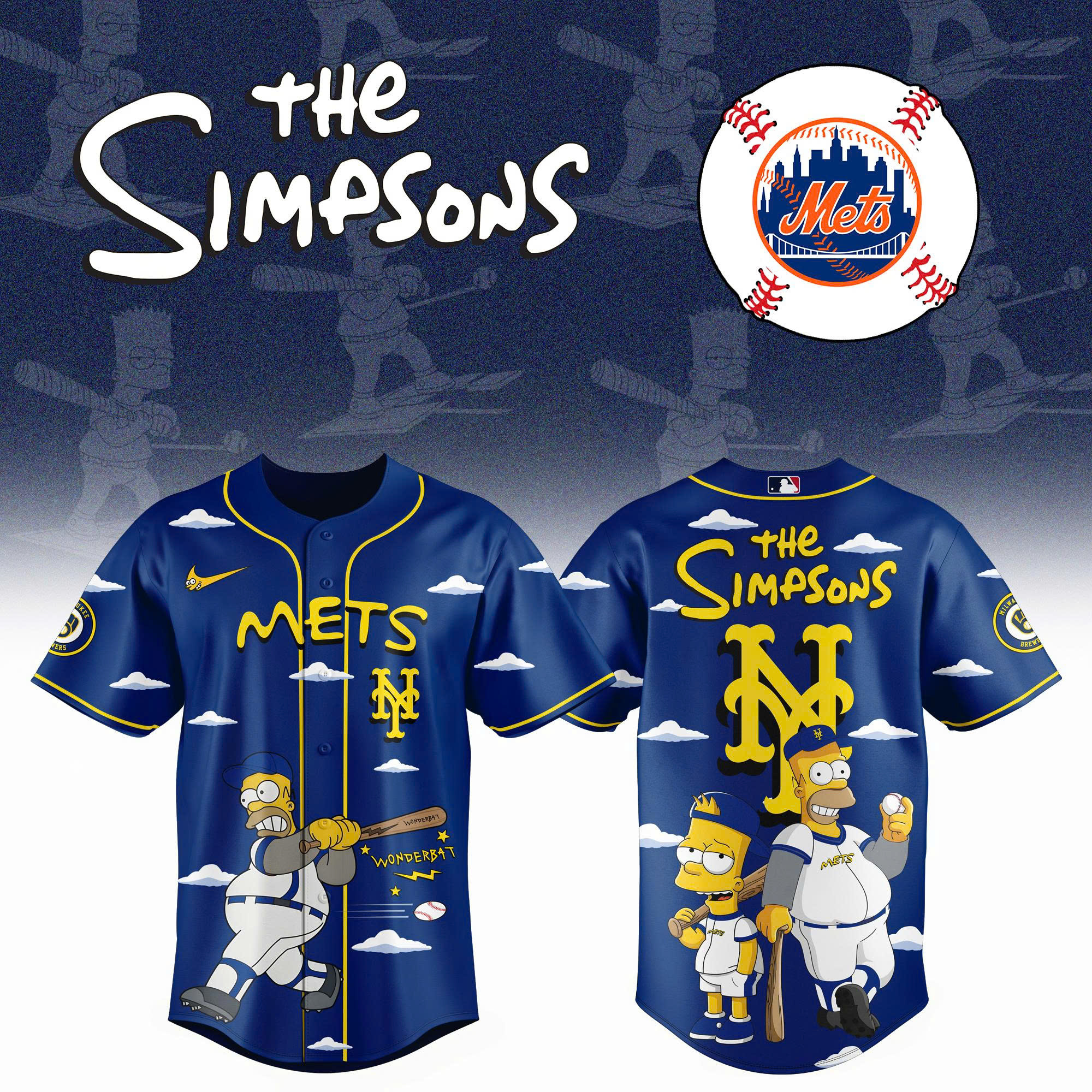 New York Mets The Simpson 2026 Limited Edition Jersey| Jogger | Cap