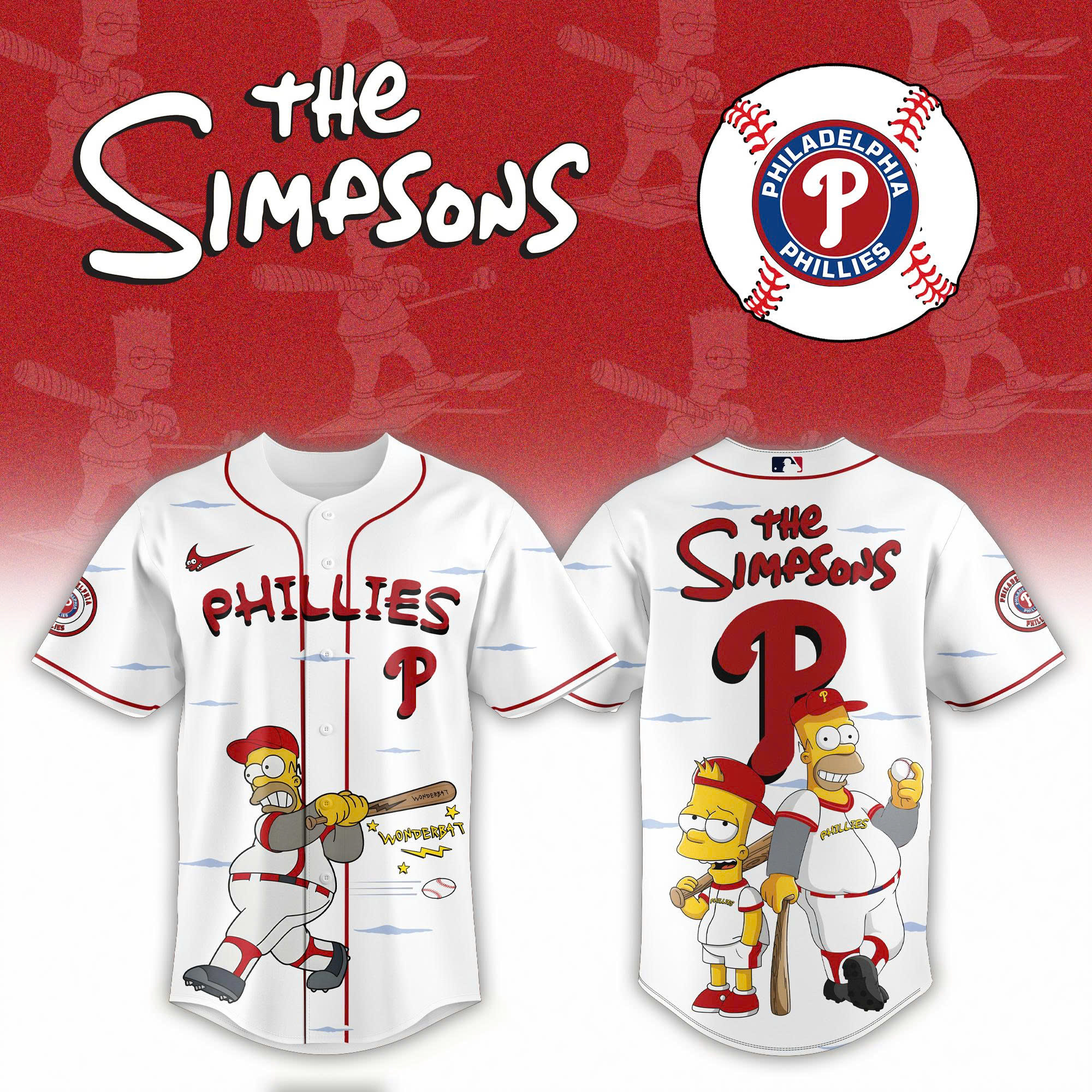 Philadelphia Phillies The Simpson 2026 Limited Edition Jersey| Jogger | Cap