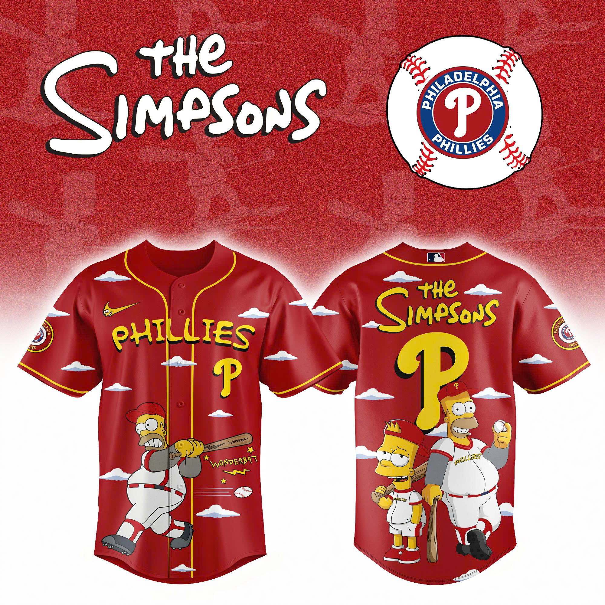 Philadelphia Phillies The Simpson 2026 Limited Edition Jersey| Jogger | Cap