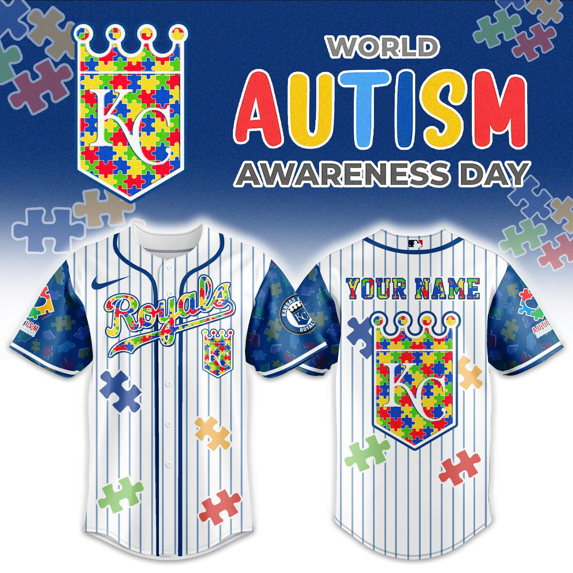 Kansas City Royals Autism Awareness 2026 Limited Edition Jersey| Jogger | Cap