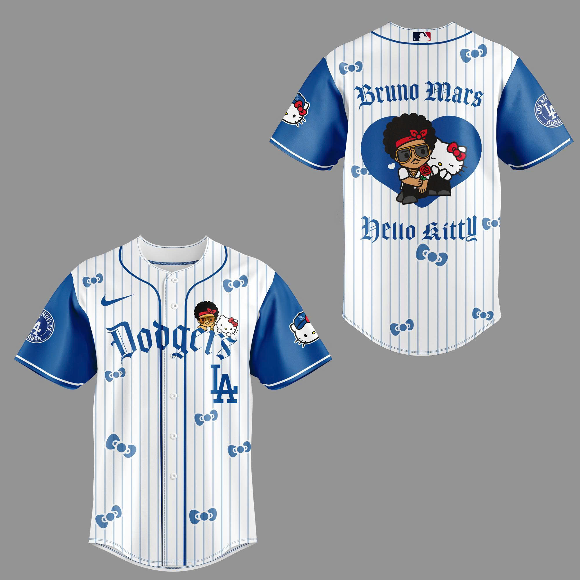 Los Angeles Dodgers x BRUNO MARS x HELLO KITTY Jersey | Jogger | Cap - Image 2