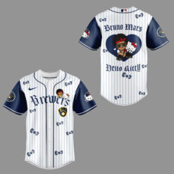 Alternative view of Milwaukee Brewers x BRUNO MARS x HELLO KITTY Jersey | Jogger | Cap