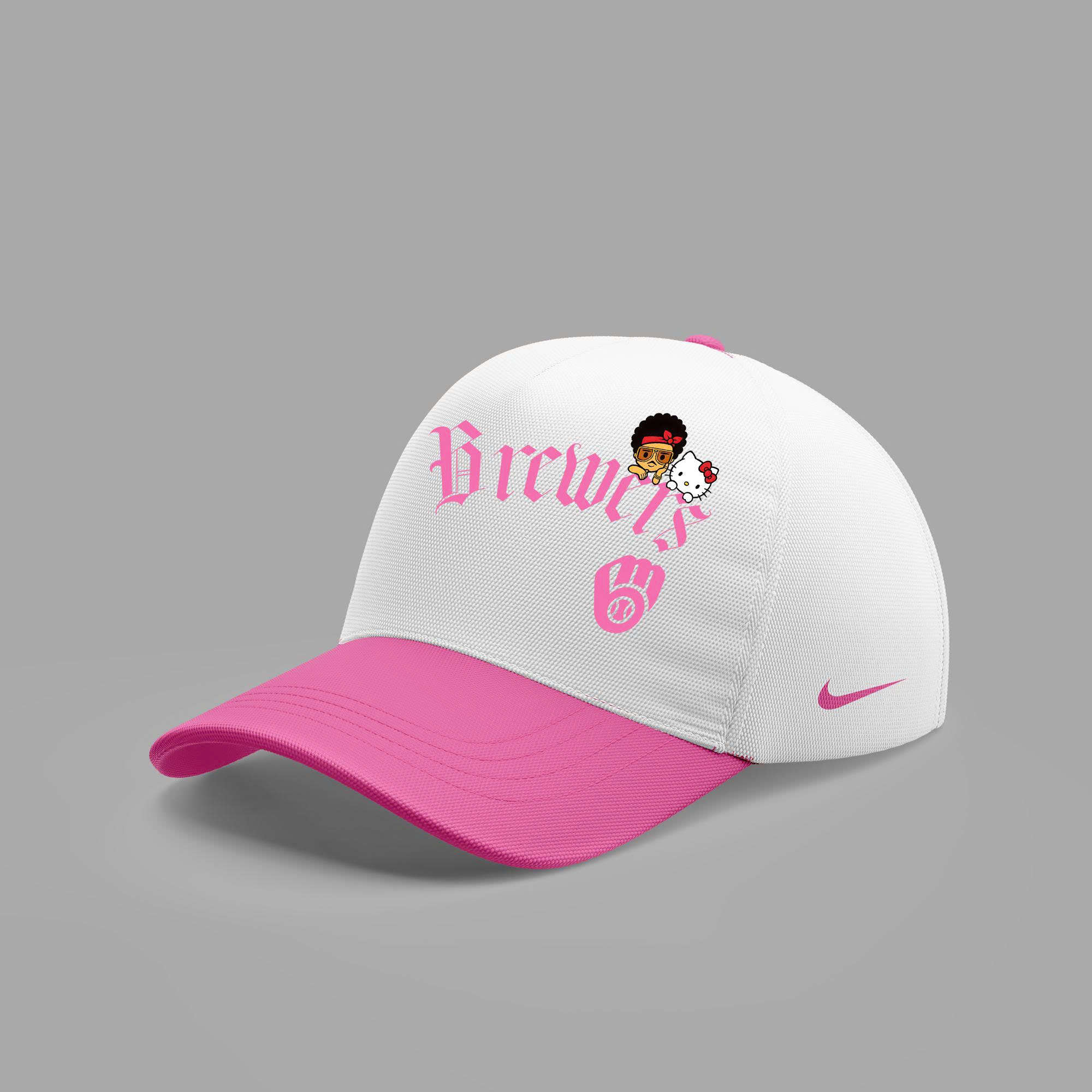 Milwaukee Brewers x BRUNO MARS x HELLO KITTY Jersey | Jogger | Cap - Image 4