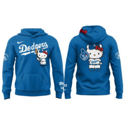 Alternative view of Los Angeles Dodgers Hello Kitty Night Limited Edition Hoodie| Cap | Jogger