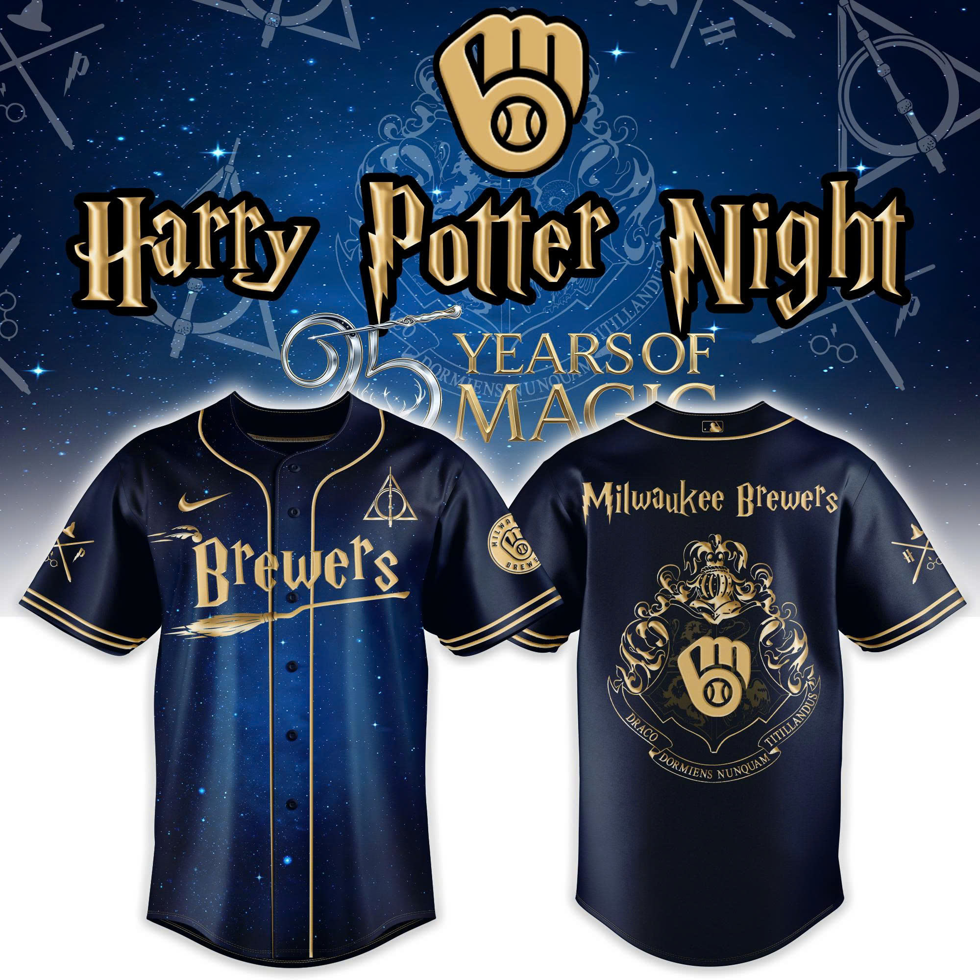 Milwaukee Brewers Harry Potter 2026 Limited Edition Jersey| Jogger | Cap