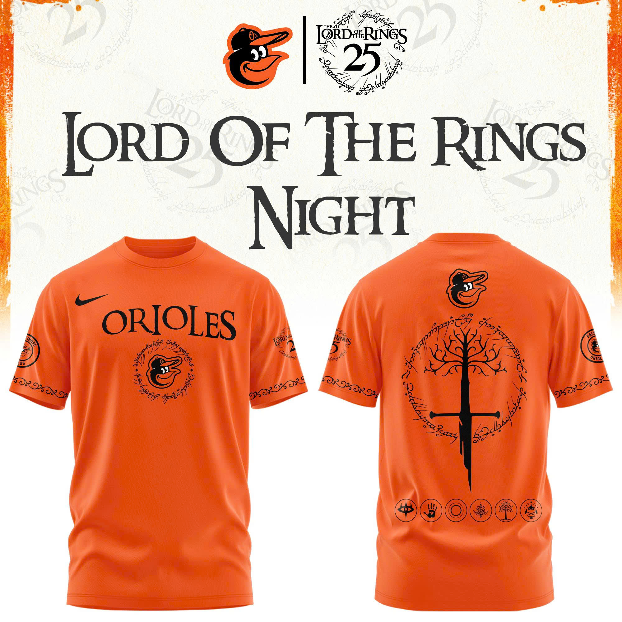 Baltimore OriolesThe Lord of The Rings Limited Edition Tshirt | Cap | Jogger V3