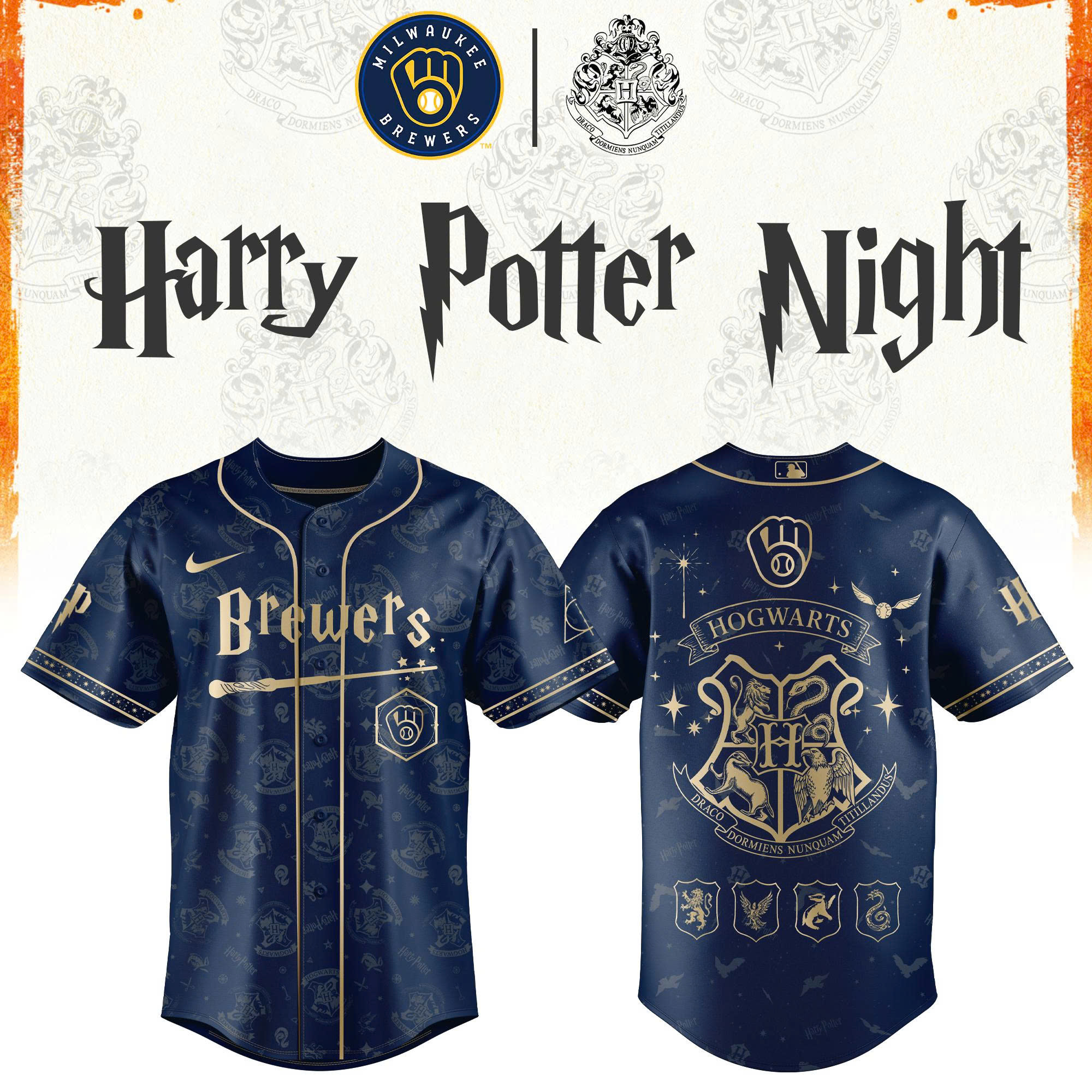 Milwaukee Brewers Harry Potter 2026 Limited Edition Jersey| Cap | Jogger