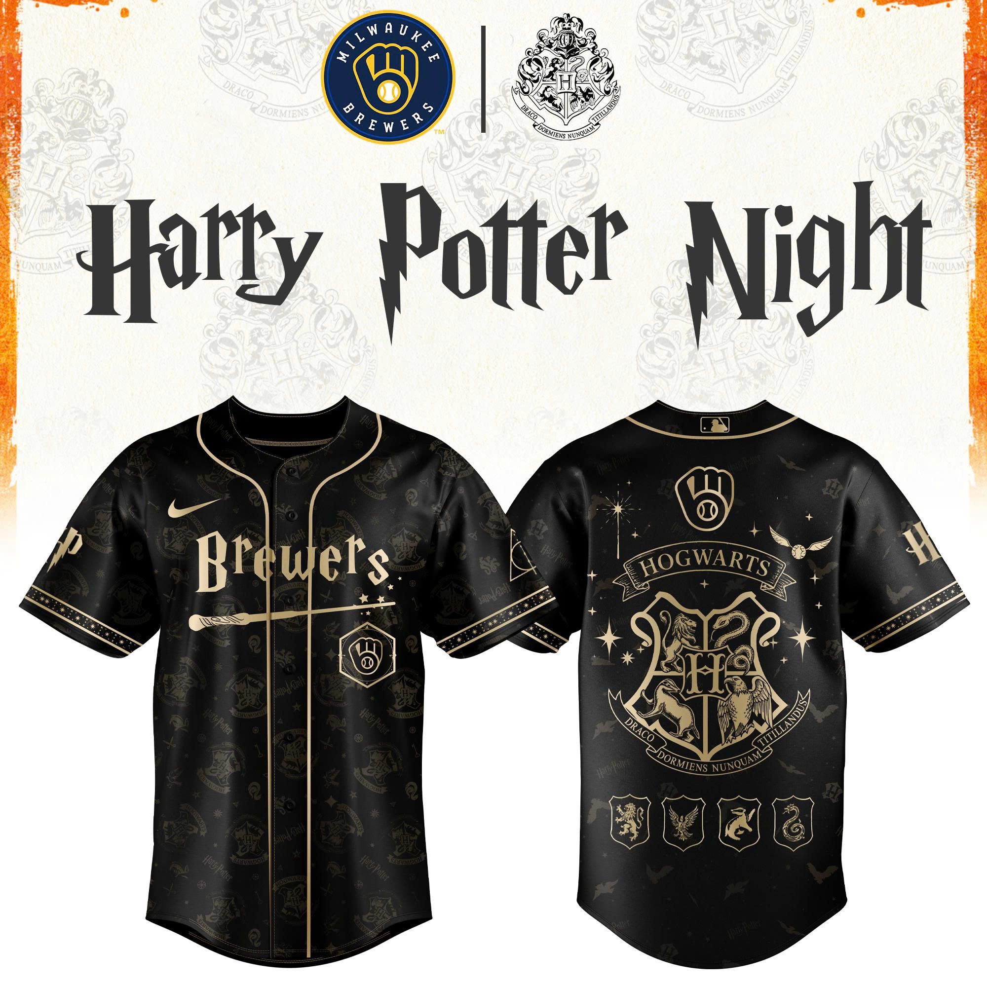 Milwaukee Brewers Harry Potter 2026 Limited Edition Jersey| Cap | Jogger