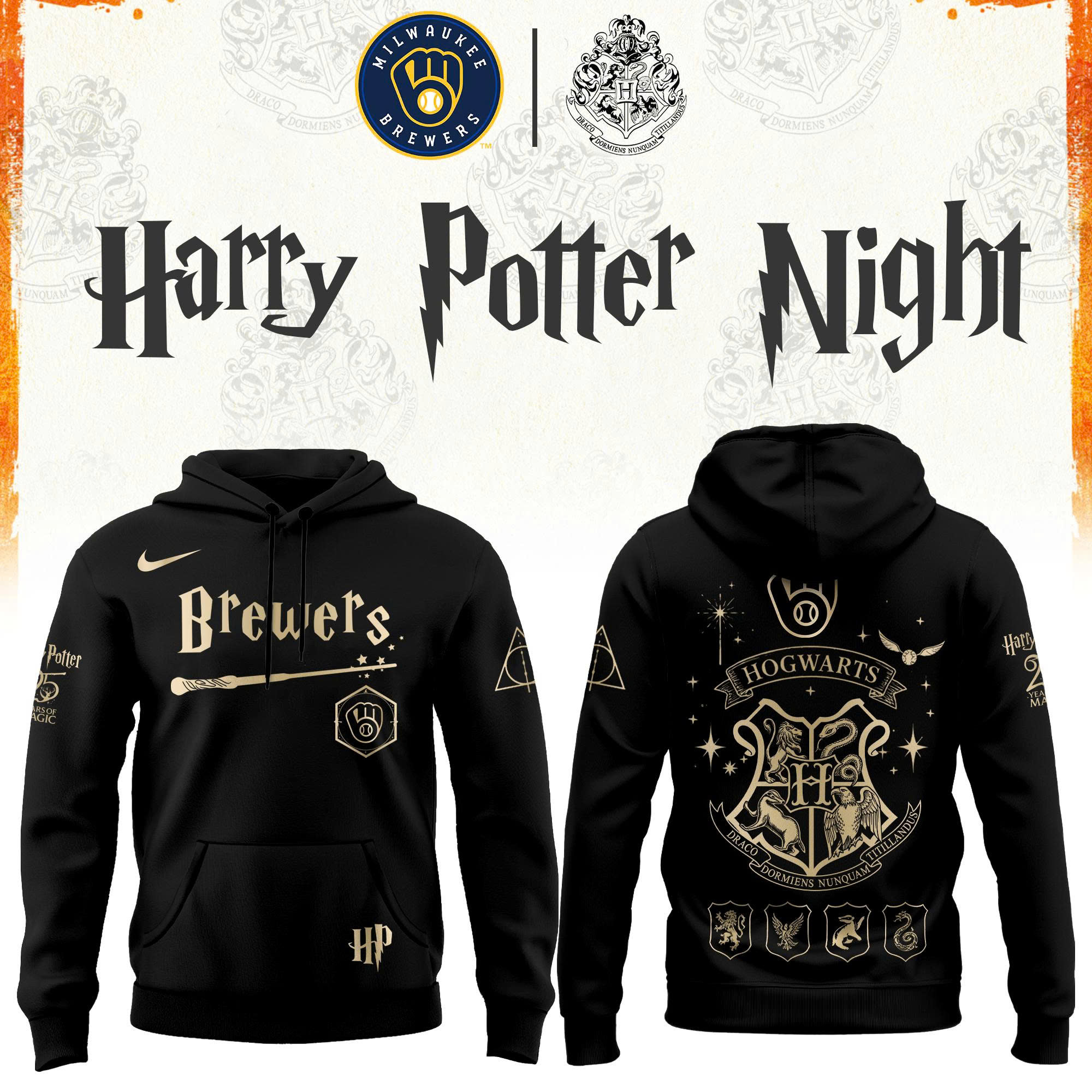 Milwaukee Brewers Harry Potter 2026 Limited Edition Hoodie| Cap | Jogger