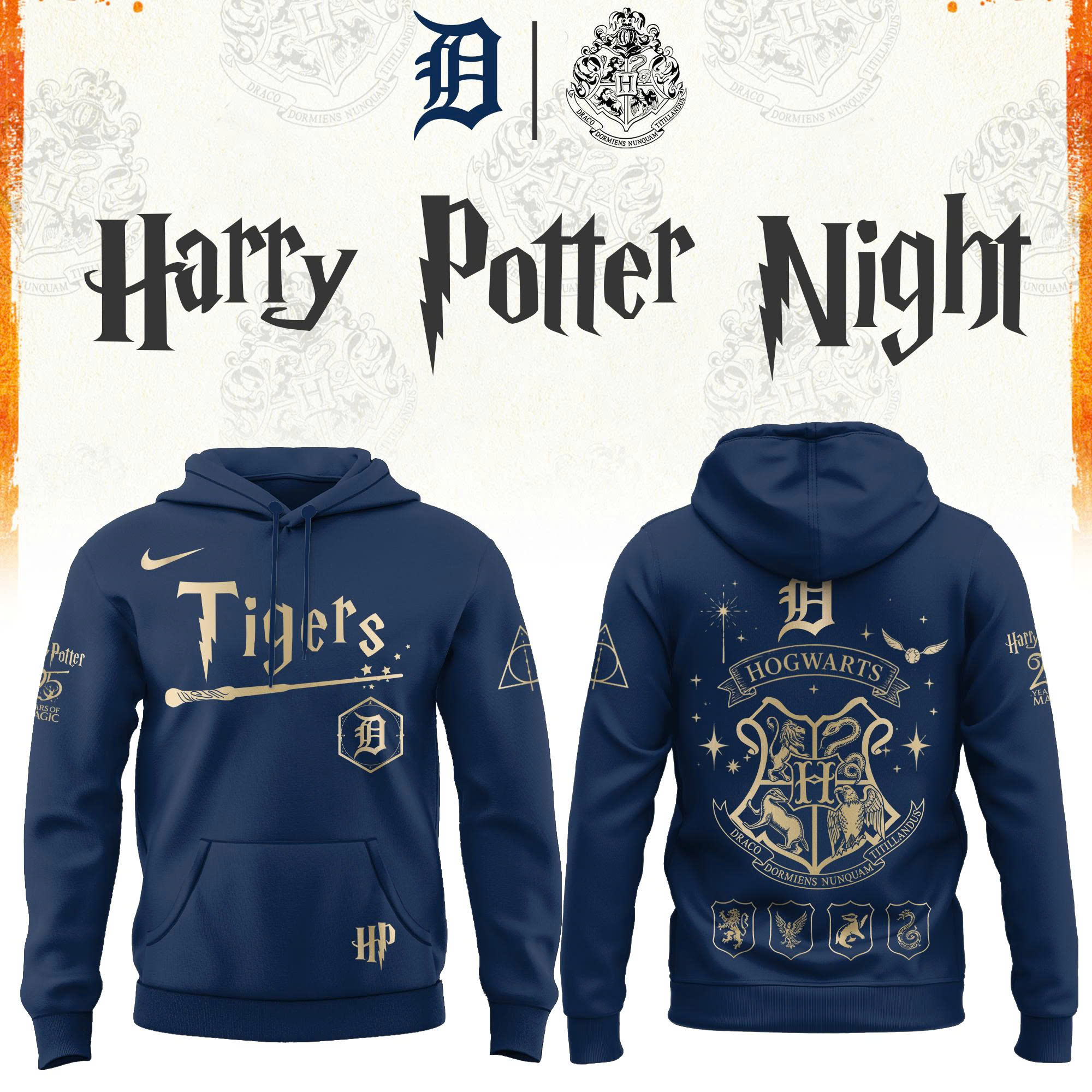 Detroit Tigers Harry Potter 2026 Limited Edition Hoodie| Cap | Jogger