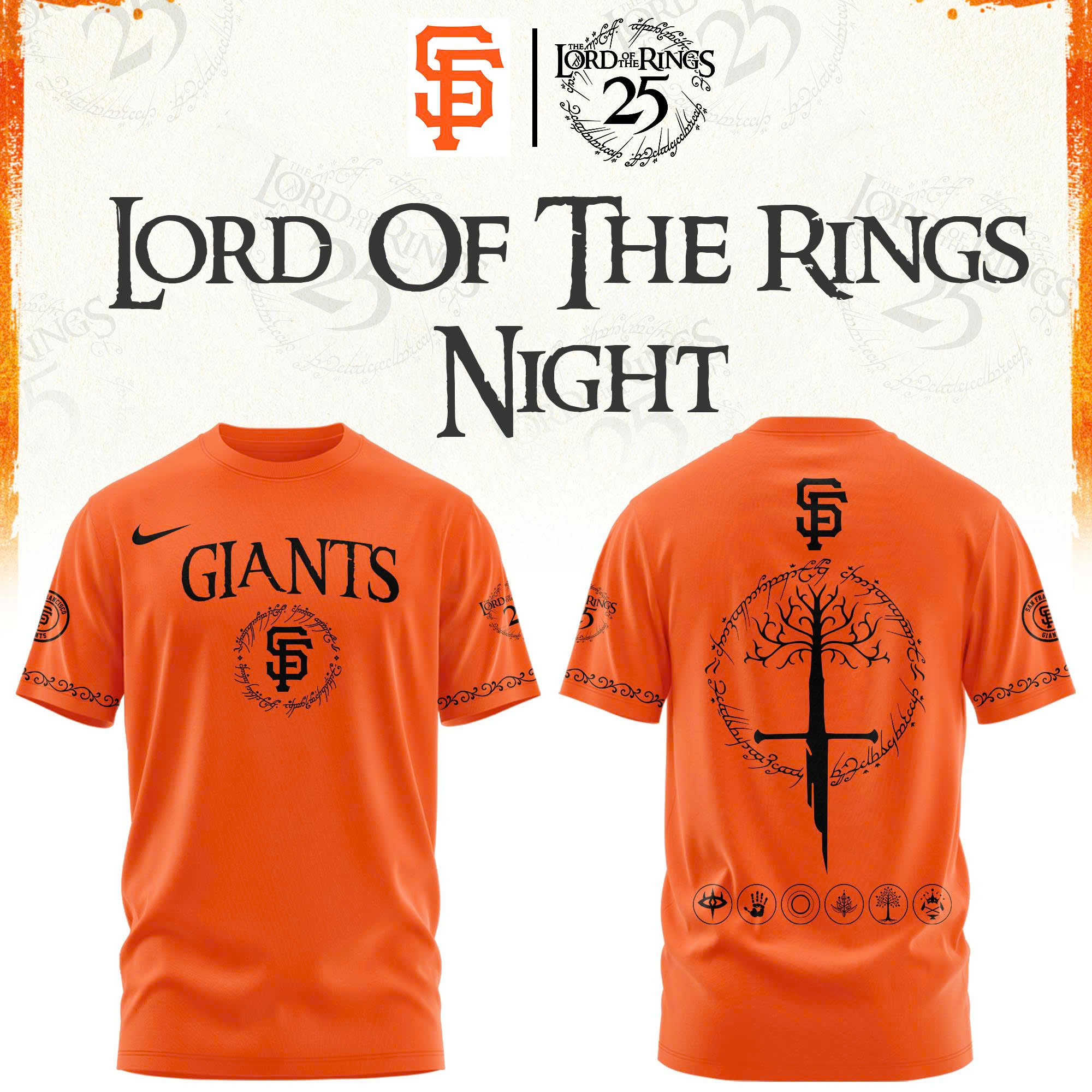 San Francisco Giants The Lord of The Rings Limited Edition Tshirt | Cap | Jogger V3