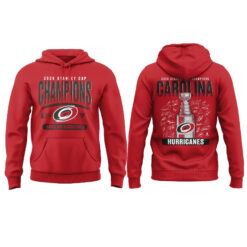 Alternative view of Carolina Hurricanes Fanatics 2026 Stanley Cup Champions Signature Roster Limited Edition Hoodie