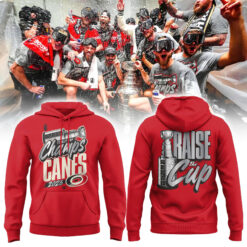 Carolina Hurricanes Fanatics 2026 Stanley Cup Champions Authentic Locker Room Limited Edition Red Hoodie