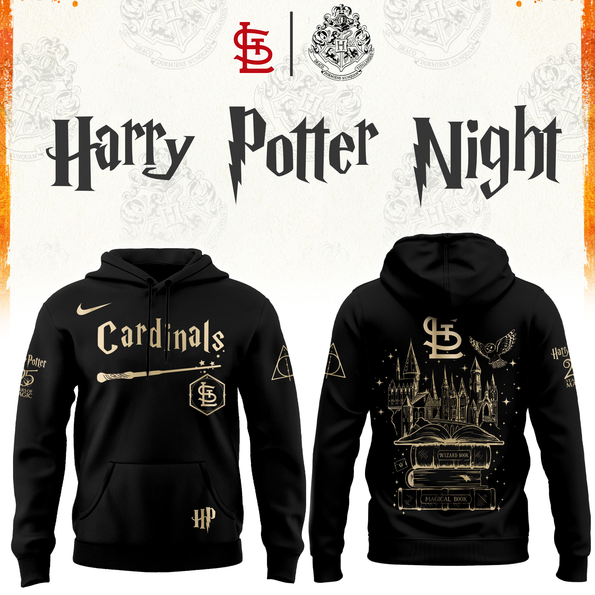St. Louis Baseball Harry Potter Limited Edition Hoodie v2