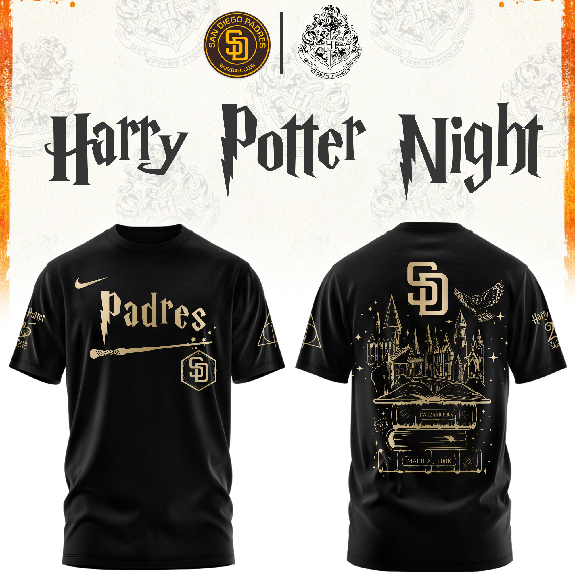 SD Padres Baseball Harry Potter Limited Edition Tshirt v2