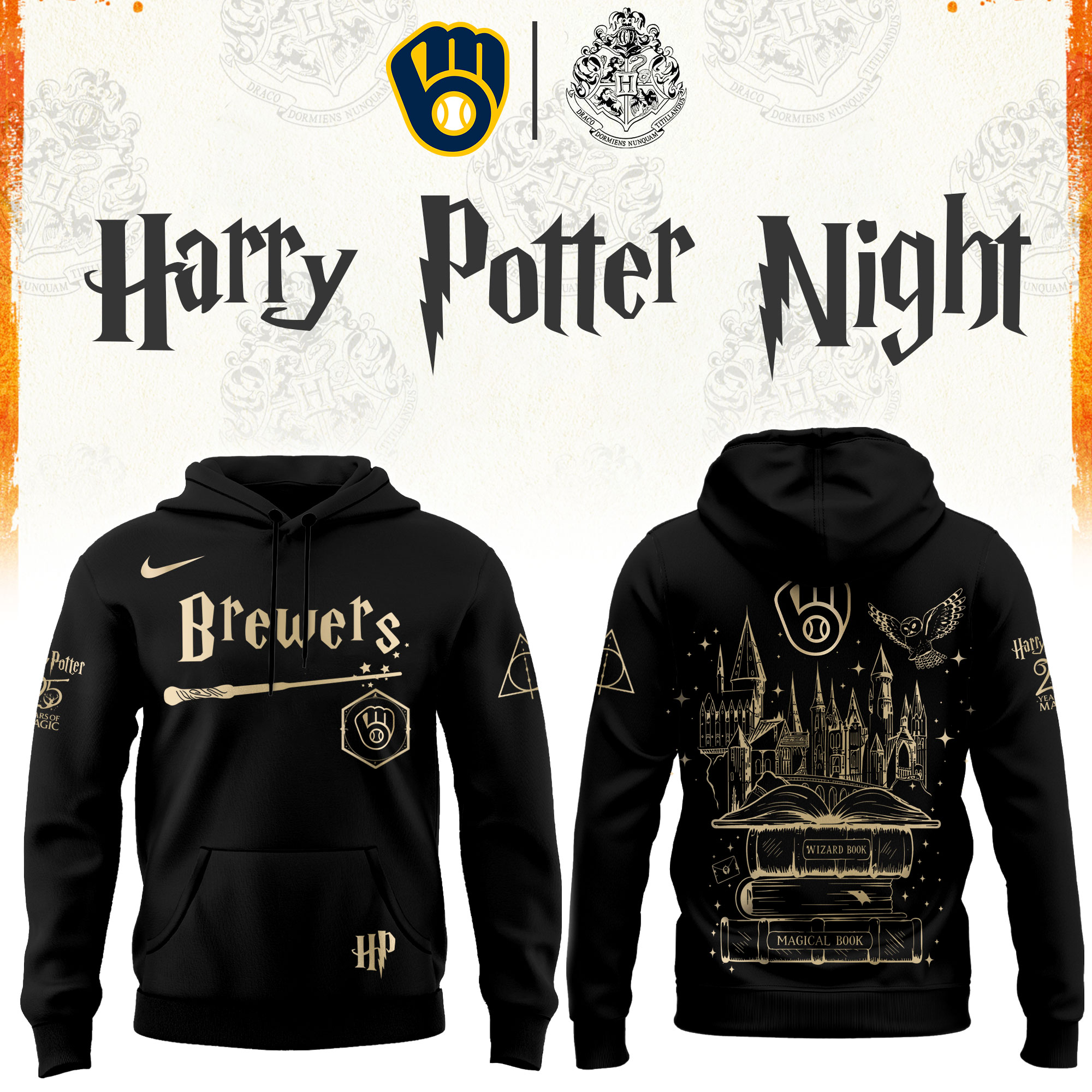 M Brewers Harry Potter 2026 Limited Edition Hoodie| Cap | Jogger V2