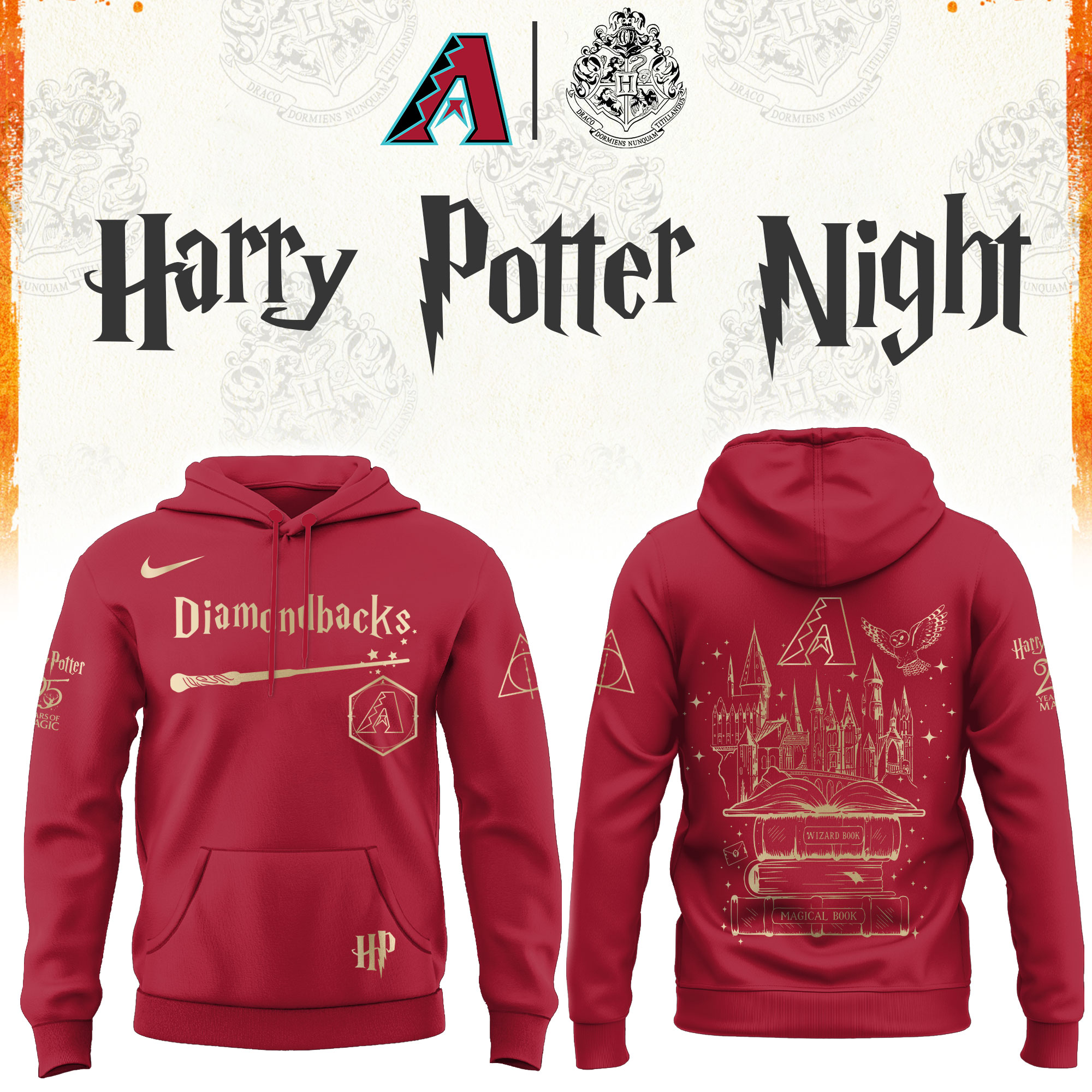A Diamondbacks Baseball Harry Potter Limited Edition Hoodie