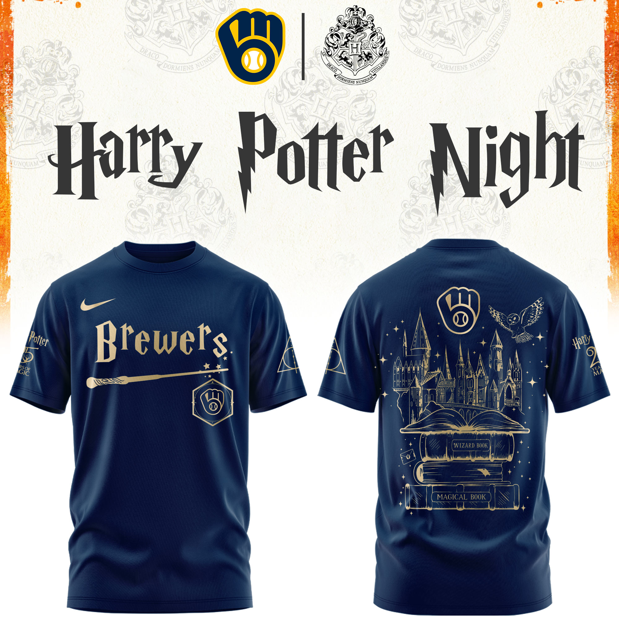 M Brewers Harry Potter 2026 Limited Edition Tshirt | Cap | Jogger V2