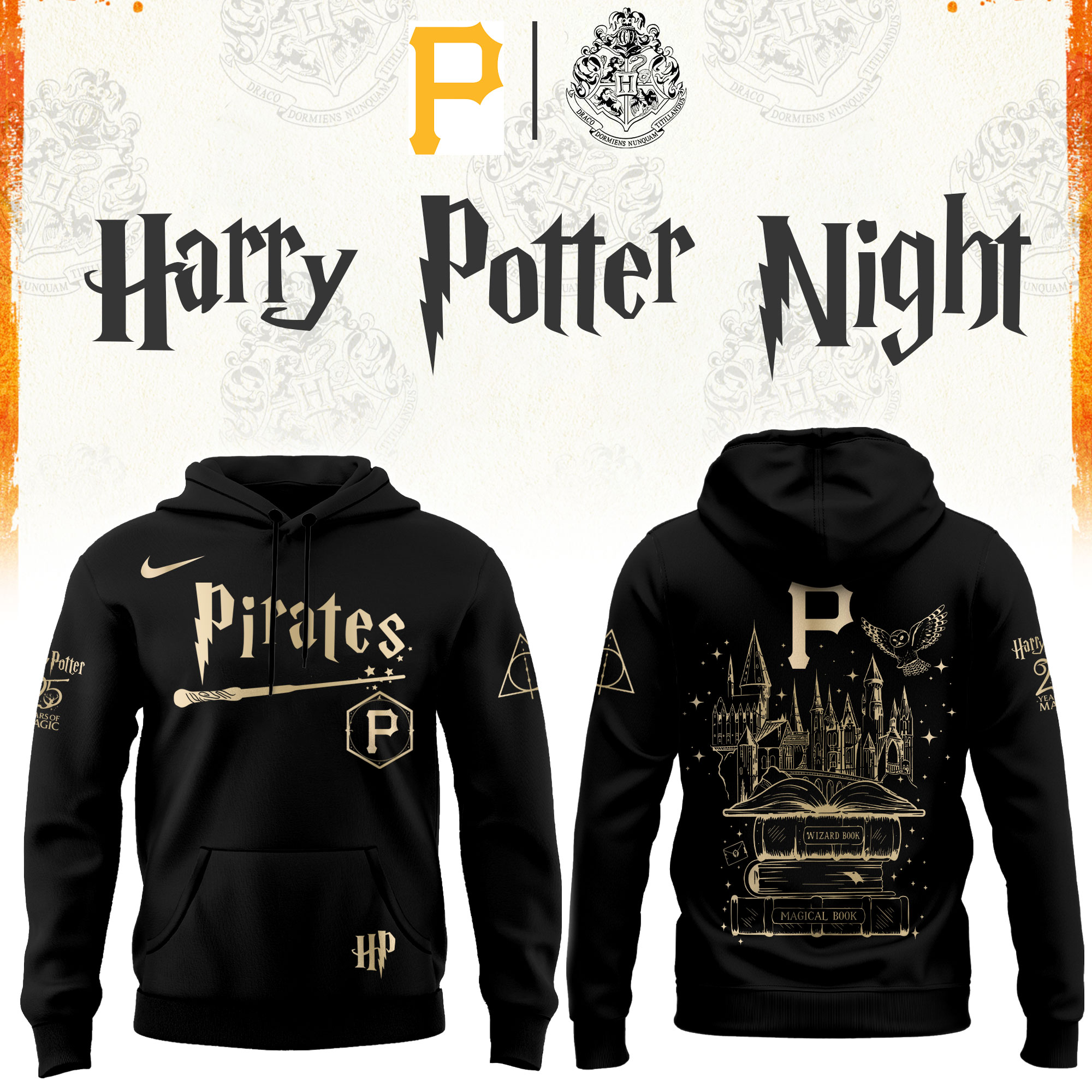 P Pirates Baseball Harry Potter Limited Edition Hoodie