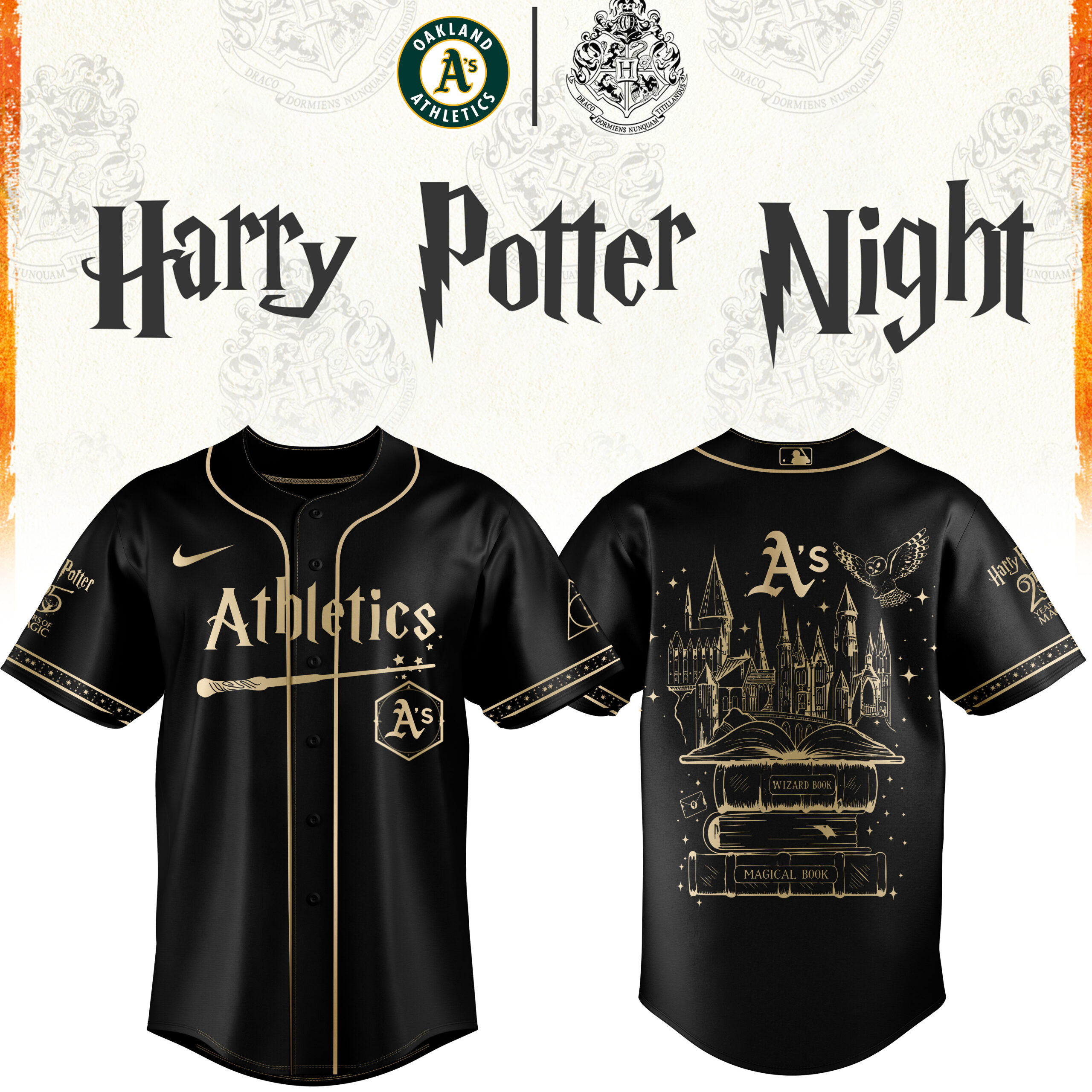 Athletics Baseball Harry Potter Limited Edition Jersey v2