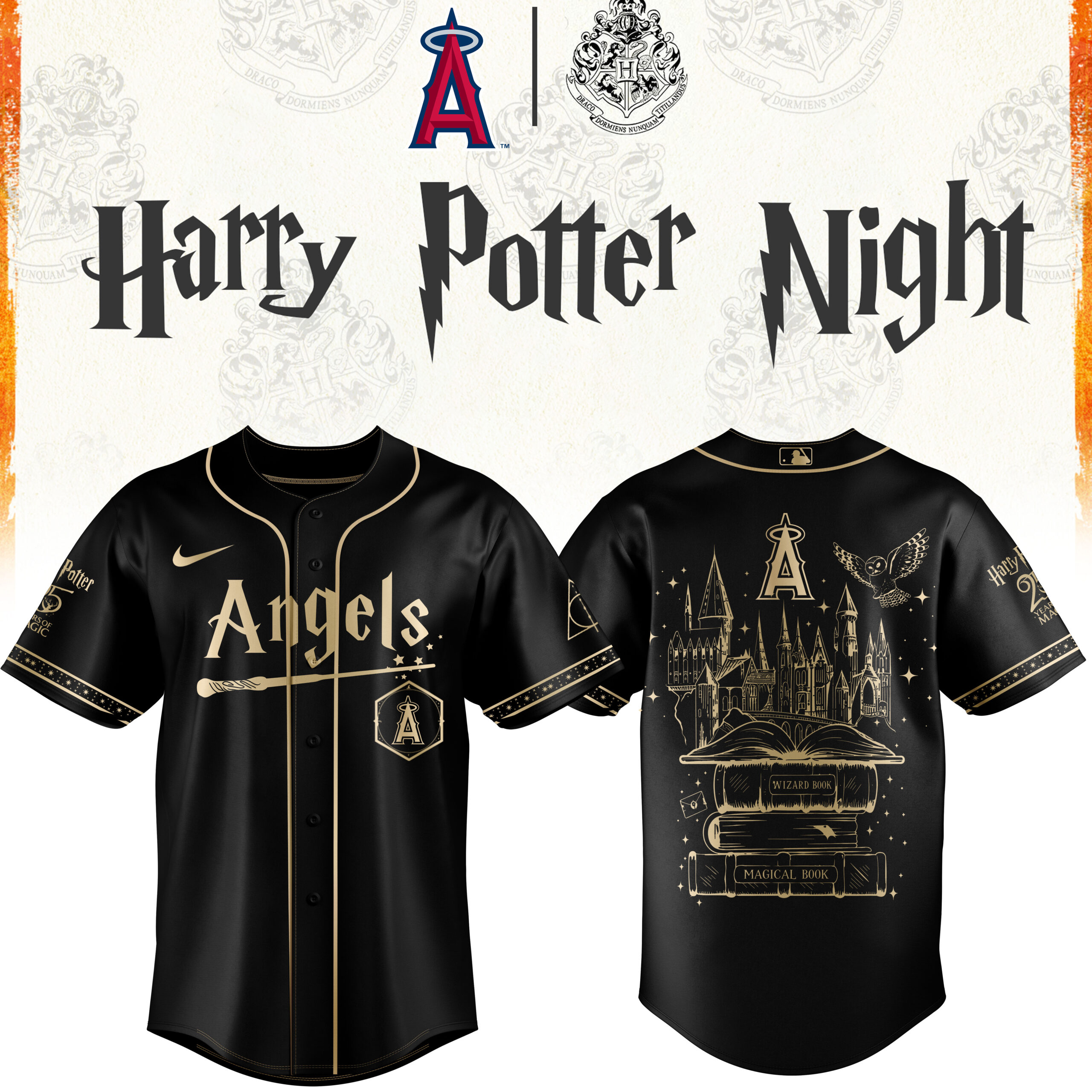 L Angeles Angels Baseball Harry Potter Limited Edition Jersey v2