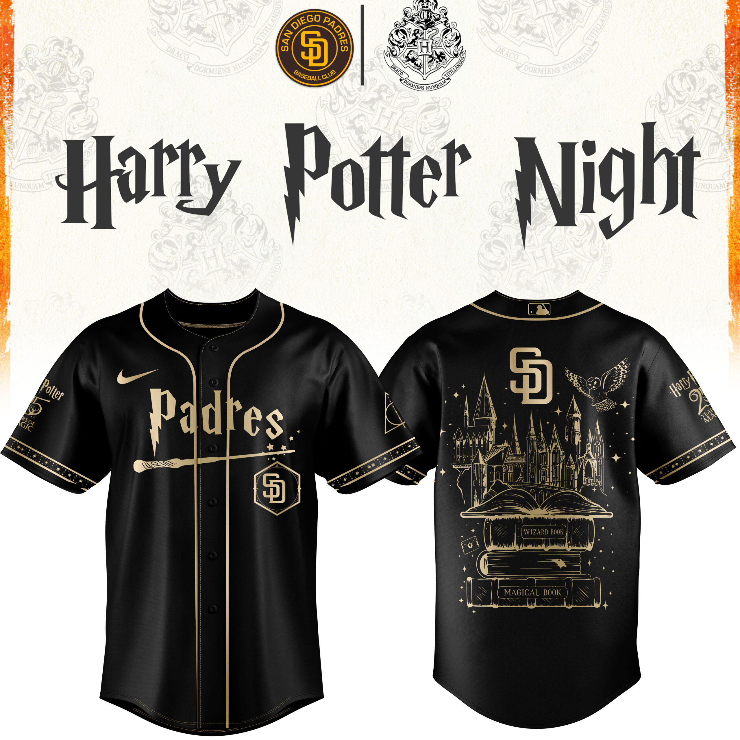 SD Padres Baseball Harry Potter Limited Edition Jersey v2