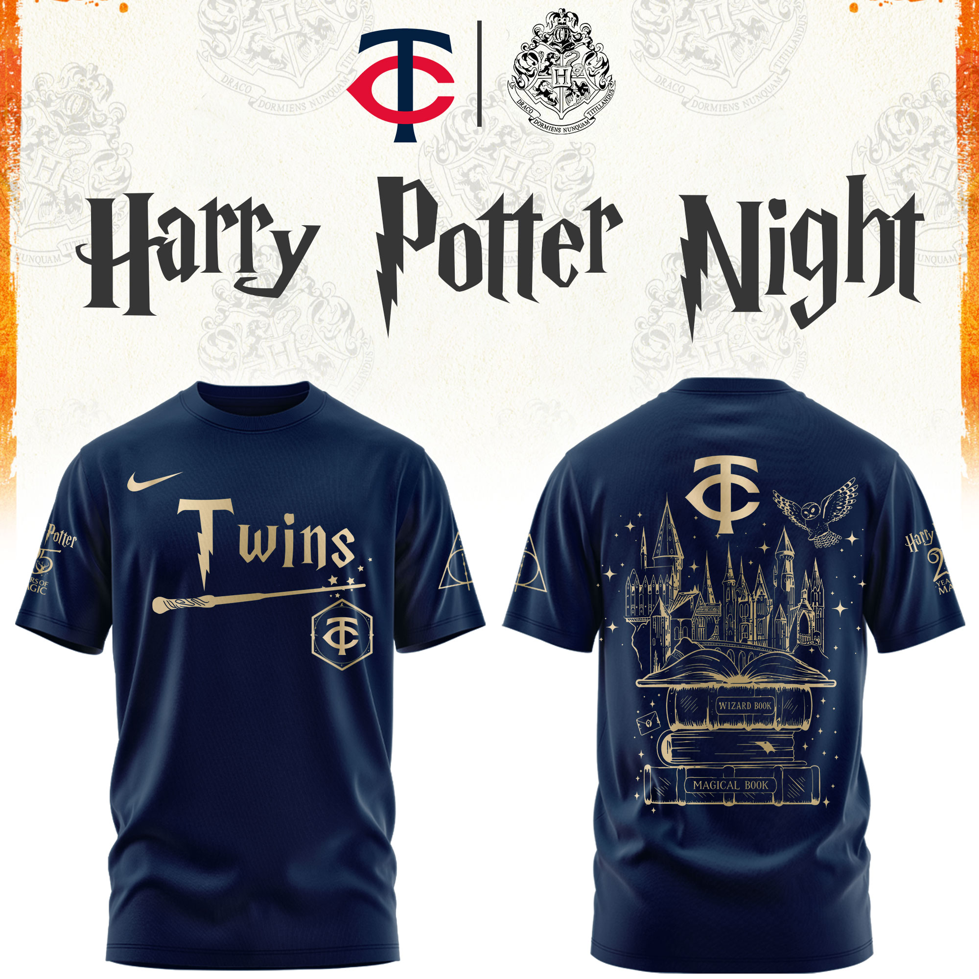 M Twins Baseball Harry Potter Limited Edition Tshirt