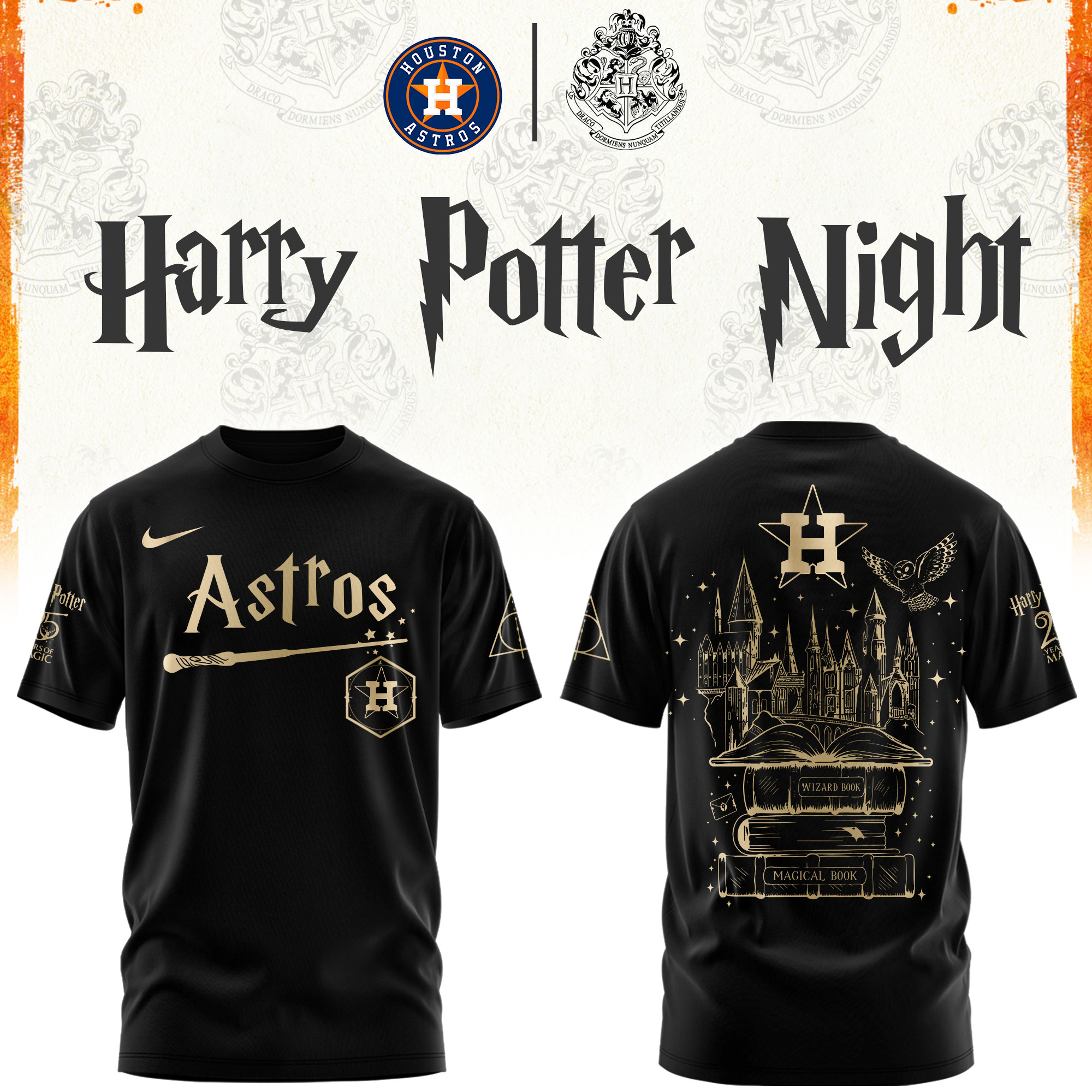 H Astros Baseball Harry Potter Limited Edition Tshirt v2