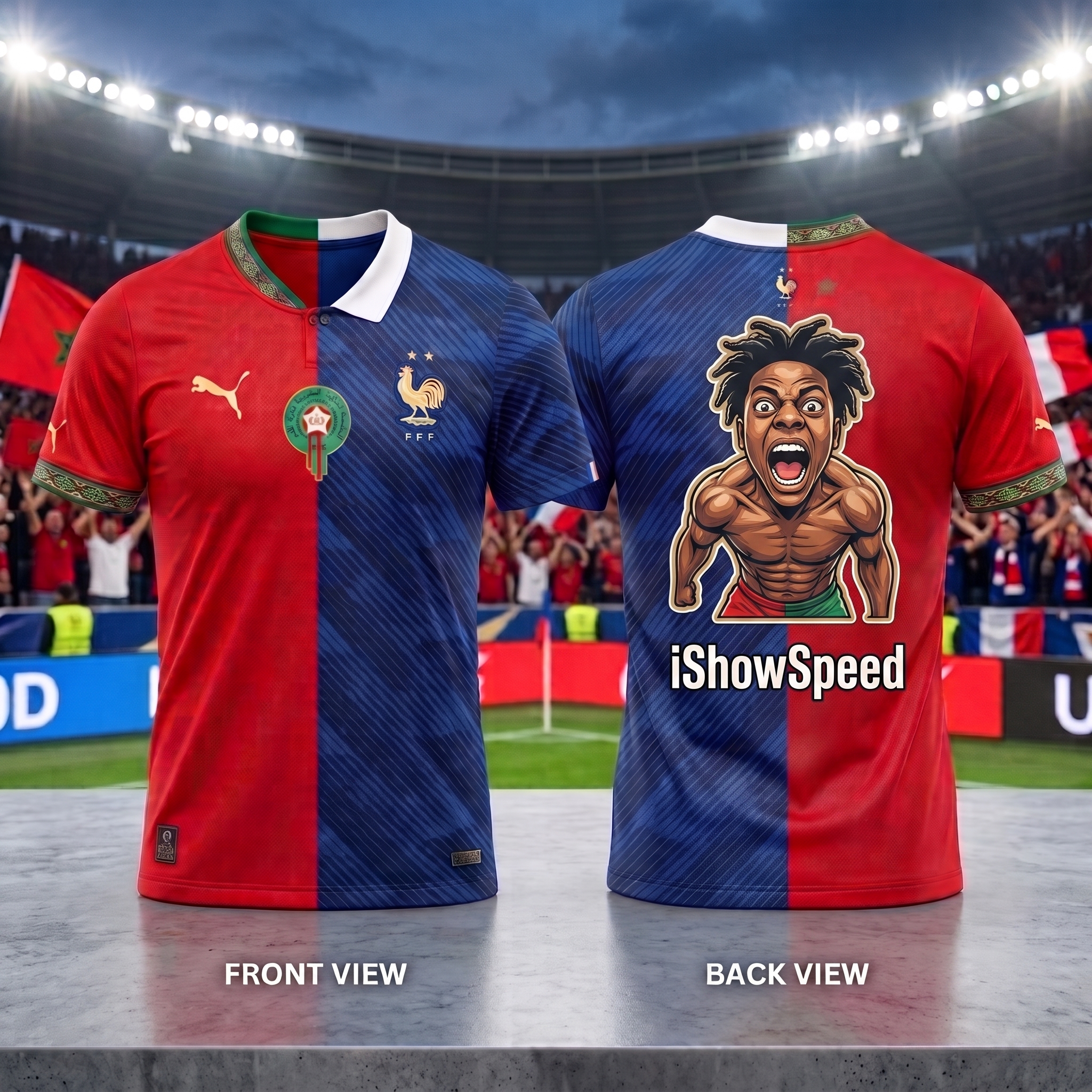 IShowSpeed World Cup 2026 Morocco France Jersey 12
