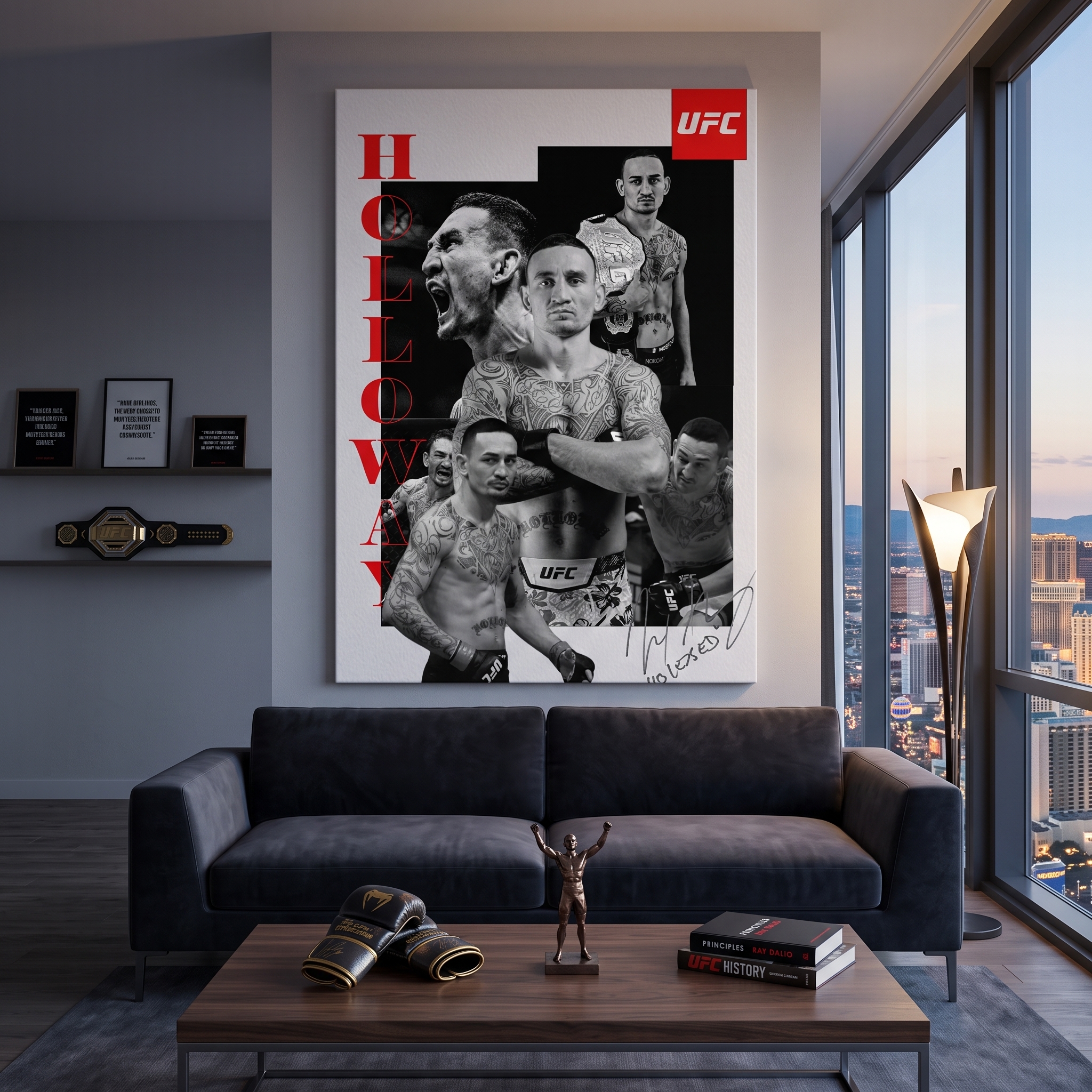 Max Holloway MMA Fight Poster Canvas 4