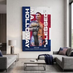Max Holloway MMA Fight Poster Canvas 6