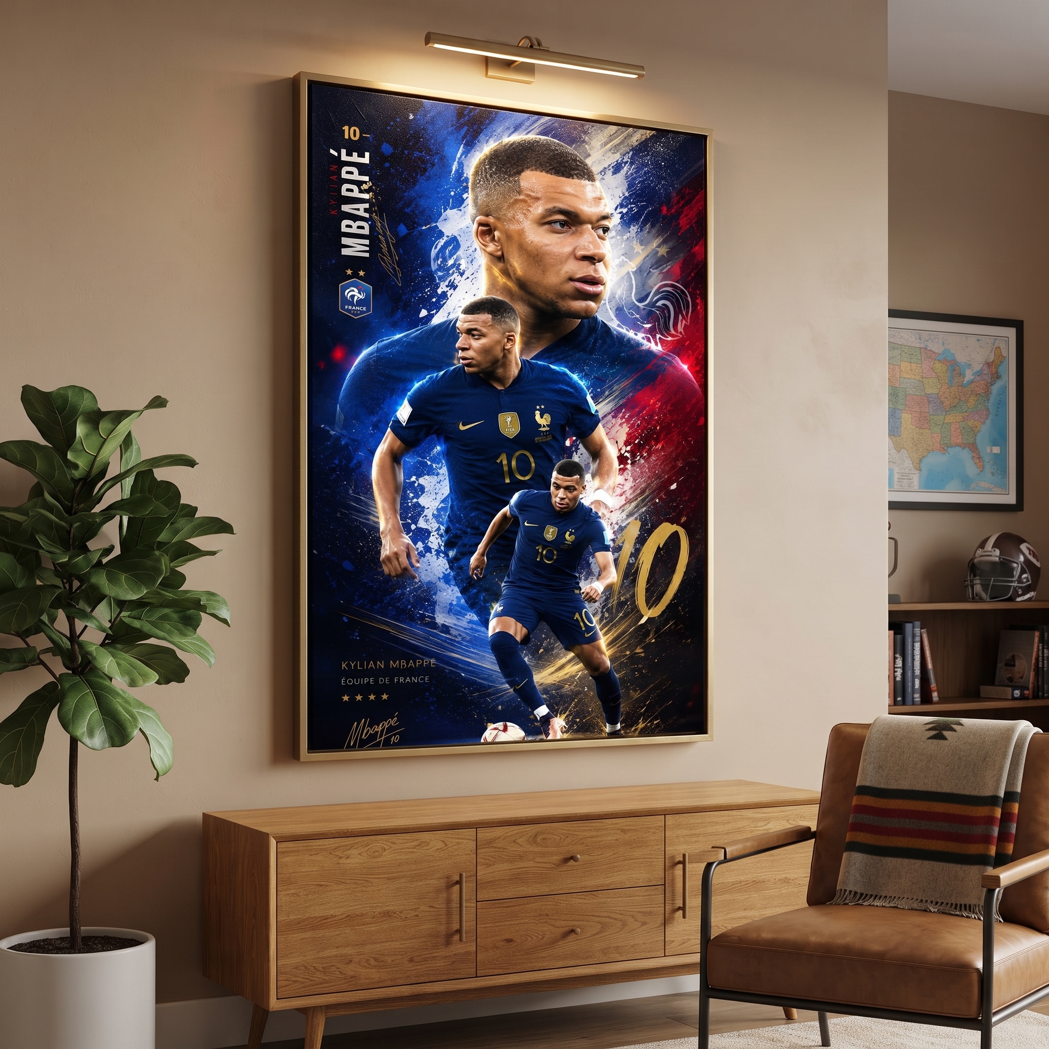Mbappé: The French Icon Canvas Art
