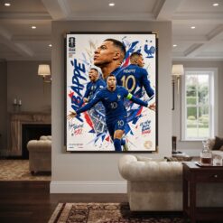 Mbappé: The French Artistry Canvas