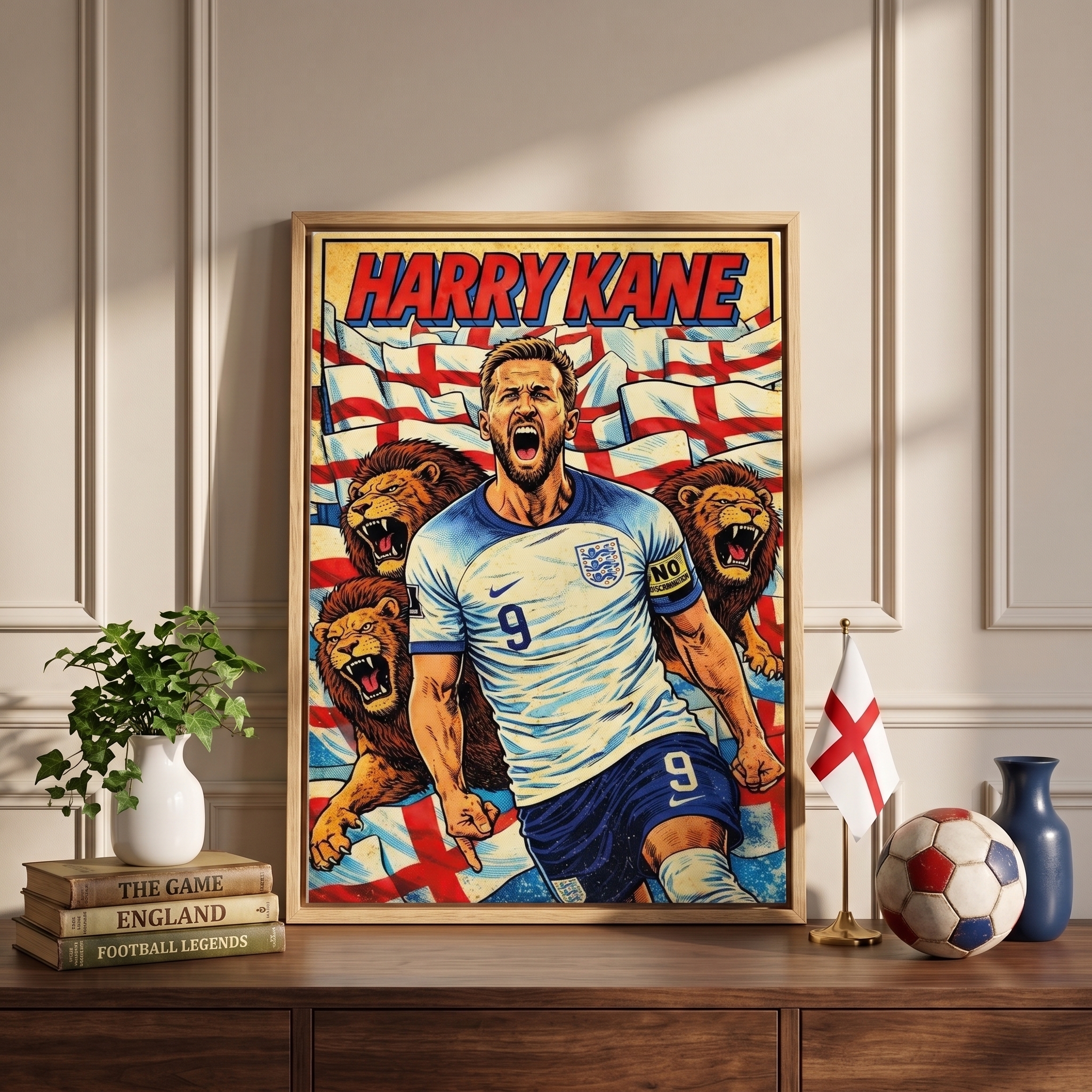 England Three Lions Canvas ⭐ D5