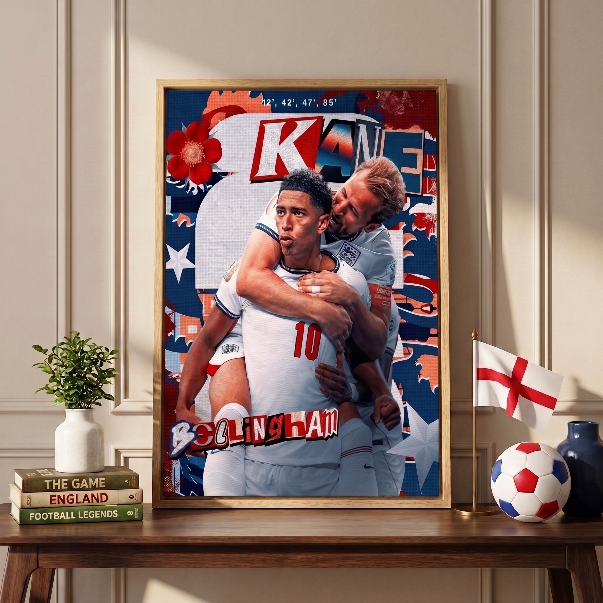 England Three Lions Canvas ⭐ D8