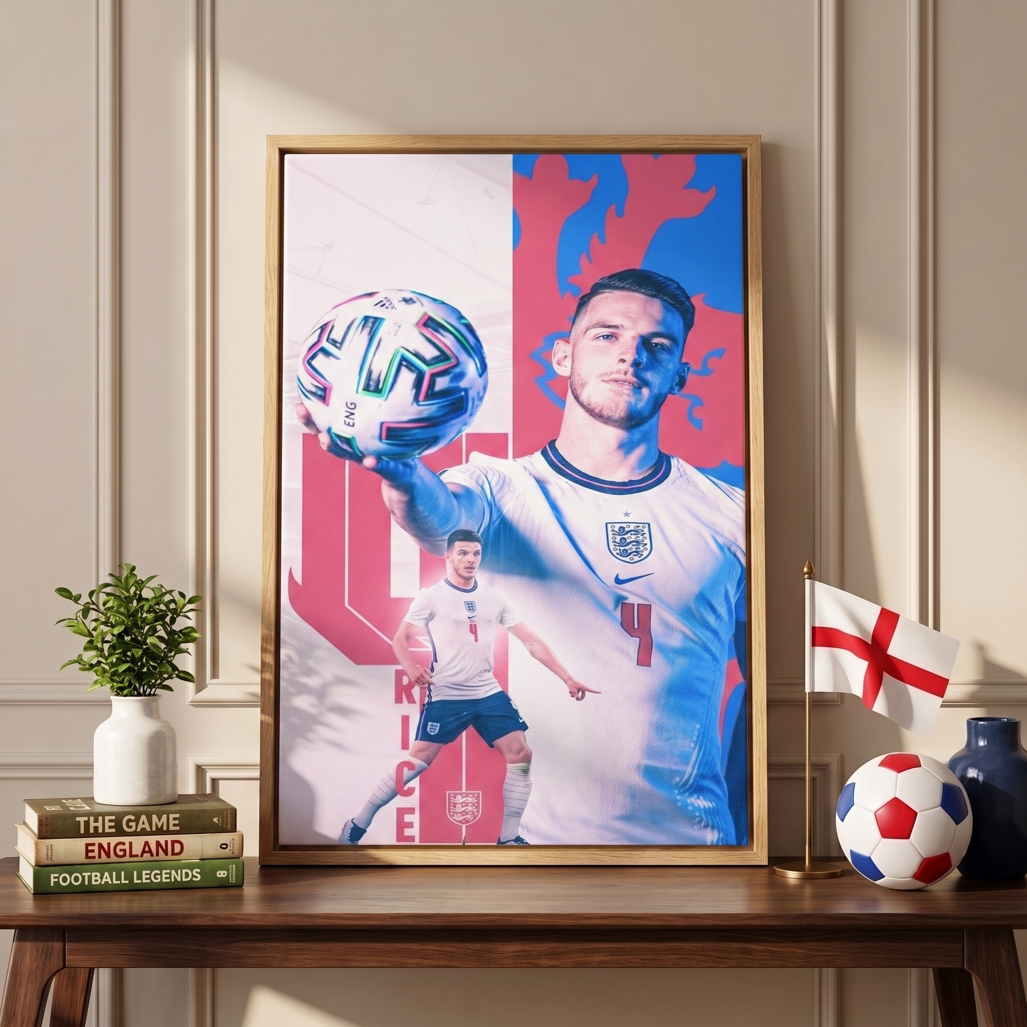 England Three Lions Canvas ⭐ D9