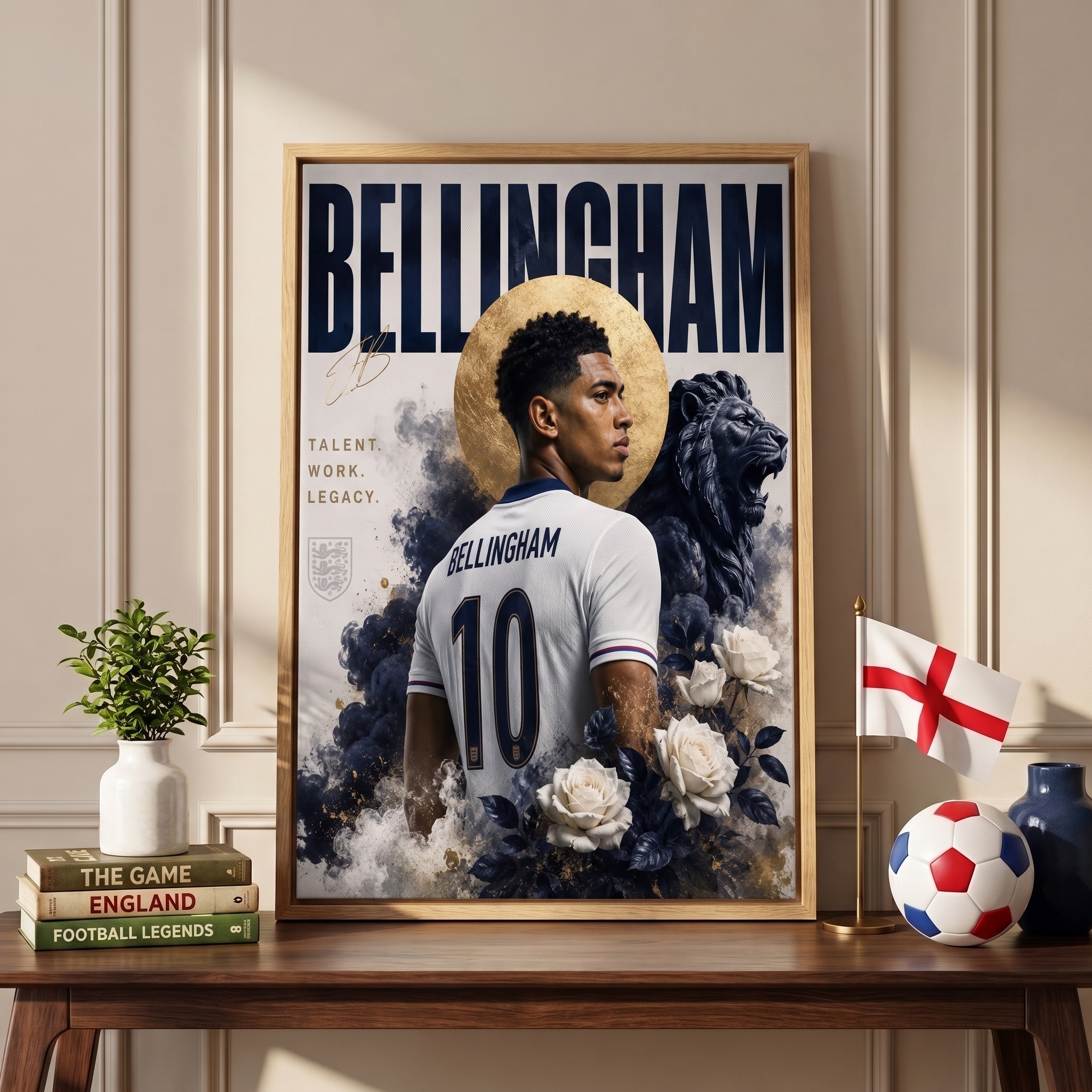 England Three Lions Canvas ⭐ D10
