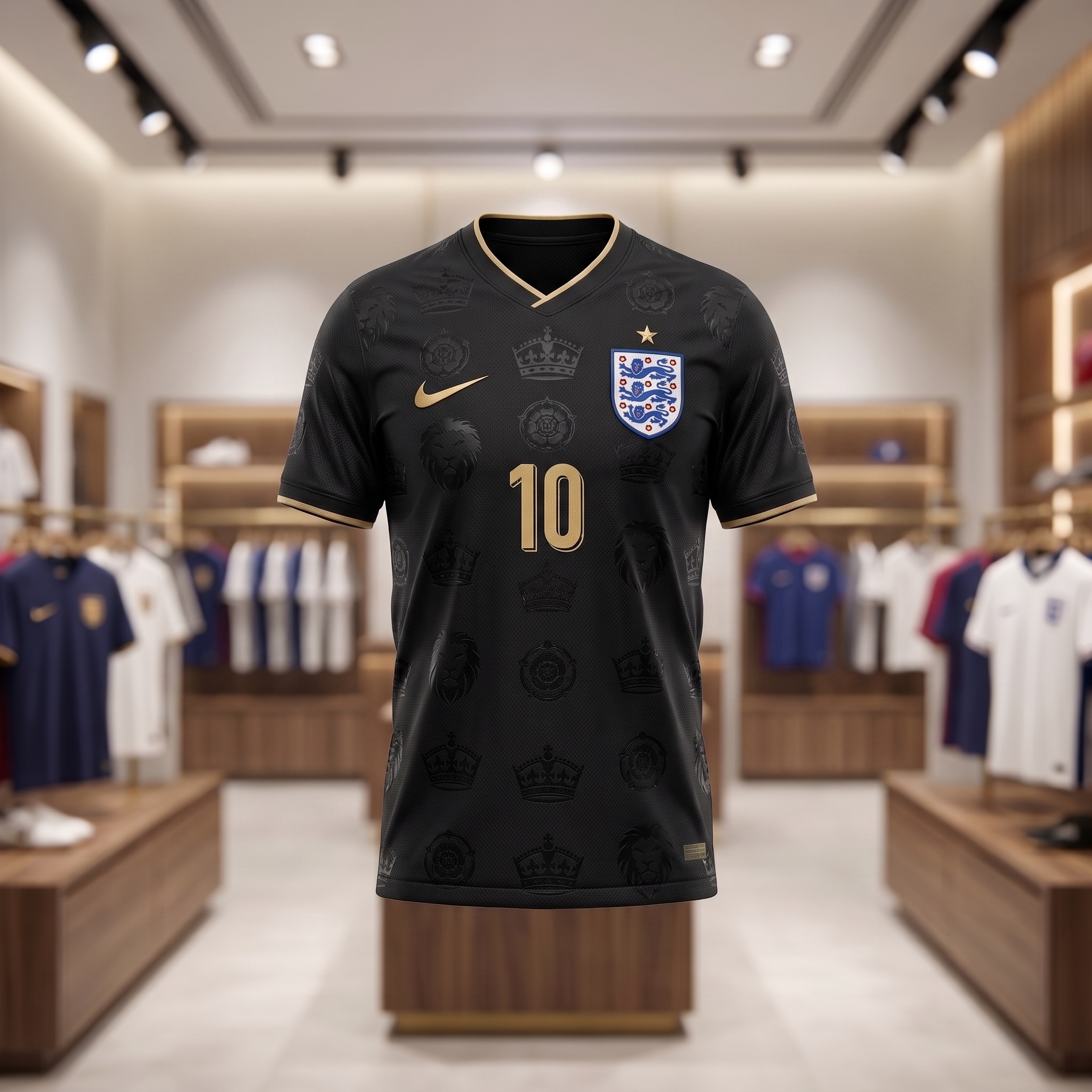 England Royal Black Legacy Jersey - Image 3