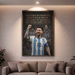 “Messi: The Legacy Complete – World Cup Champion Canvas Art”
