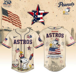 Houston Astros Special Peanuts USA 250th Anniversary 2026 Limited Edition Jersey